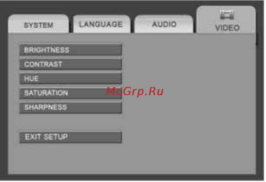 Prology MDN-1360T [46/52] Меню настроек изображения