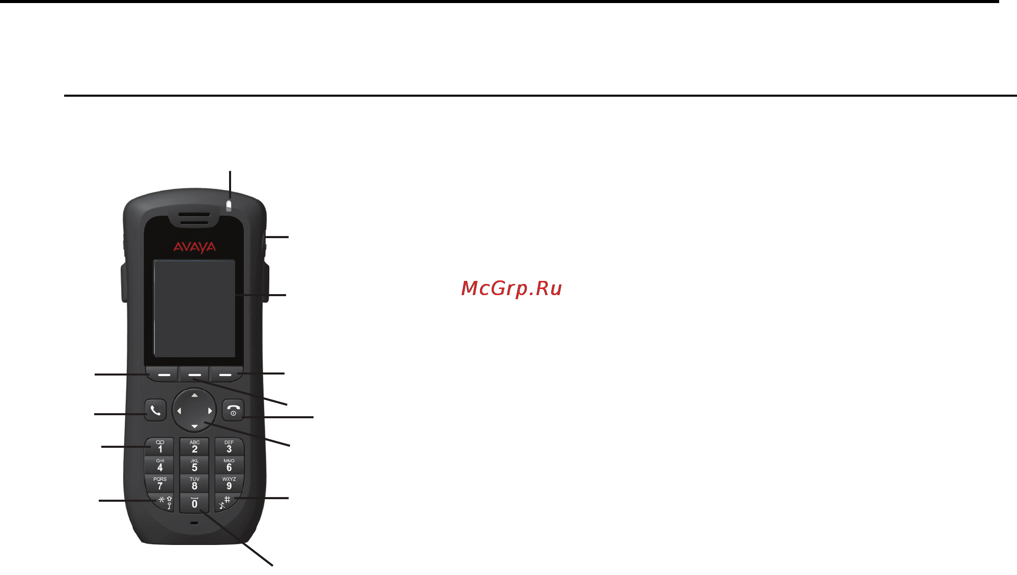 Avaya 3720 [17/73] Figure 1 description of the cordless telephone