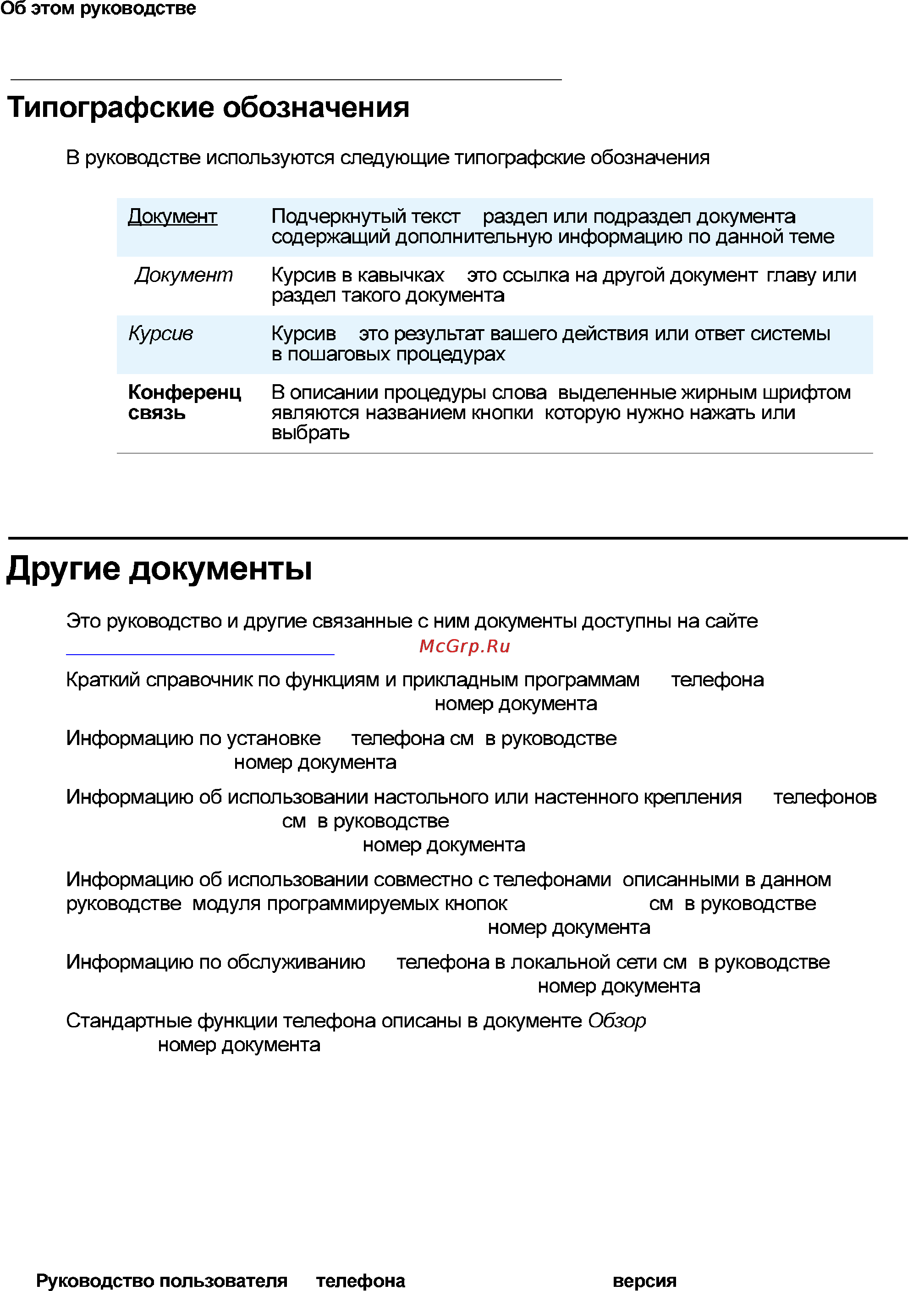 Avaya 4621SW [12/104] Типографские обозначения