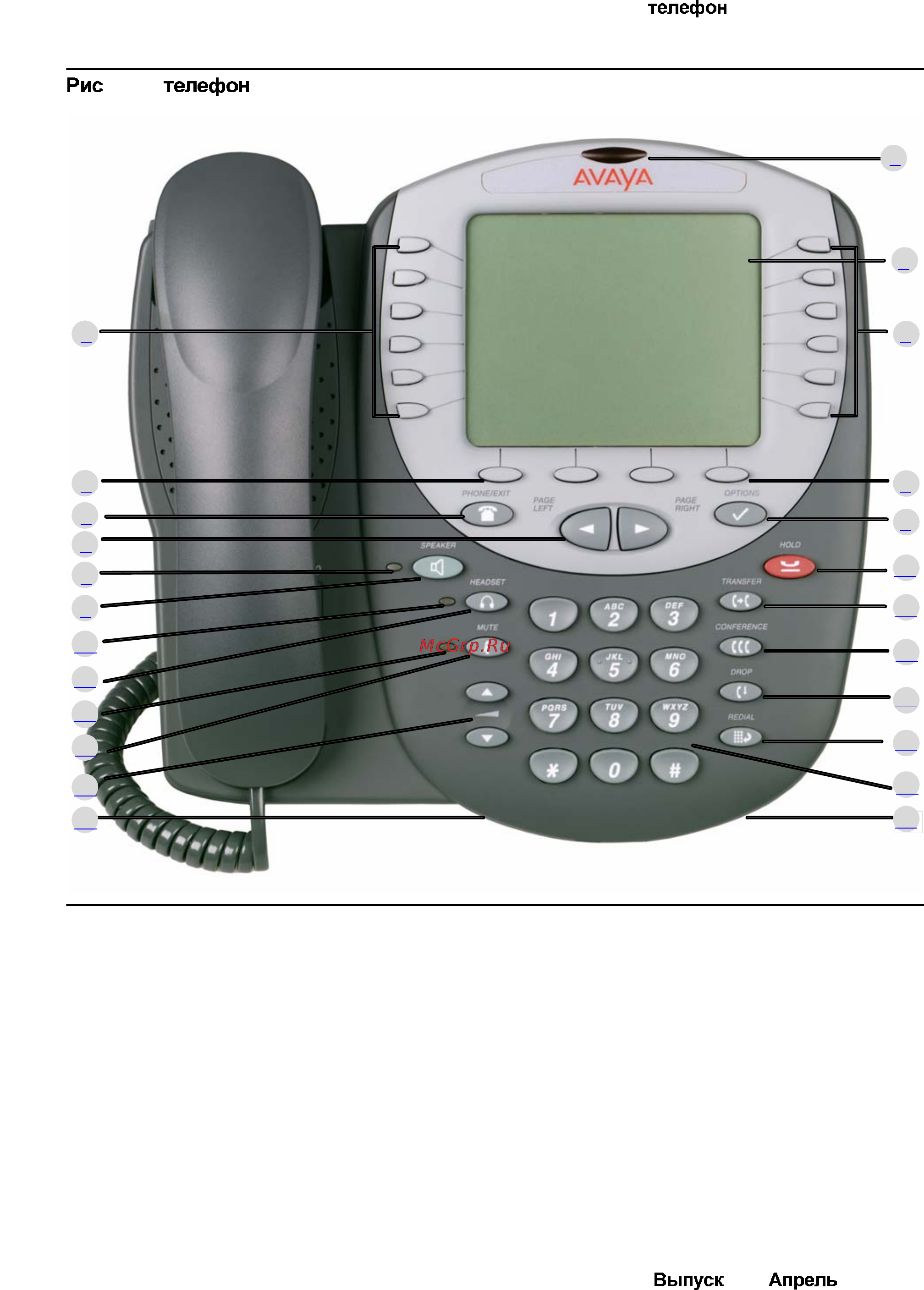 Avaya 4621 [15/104] Рис 1 ip телефон 4620 4620sw 4621sw