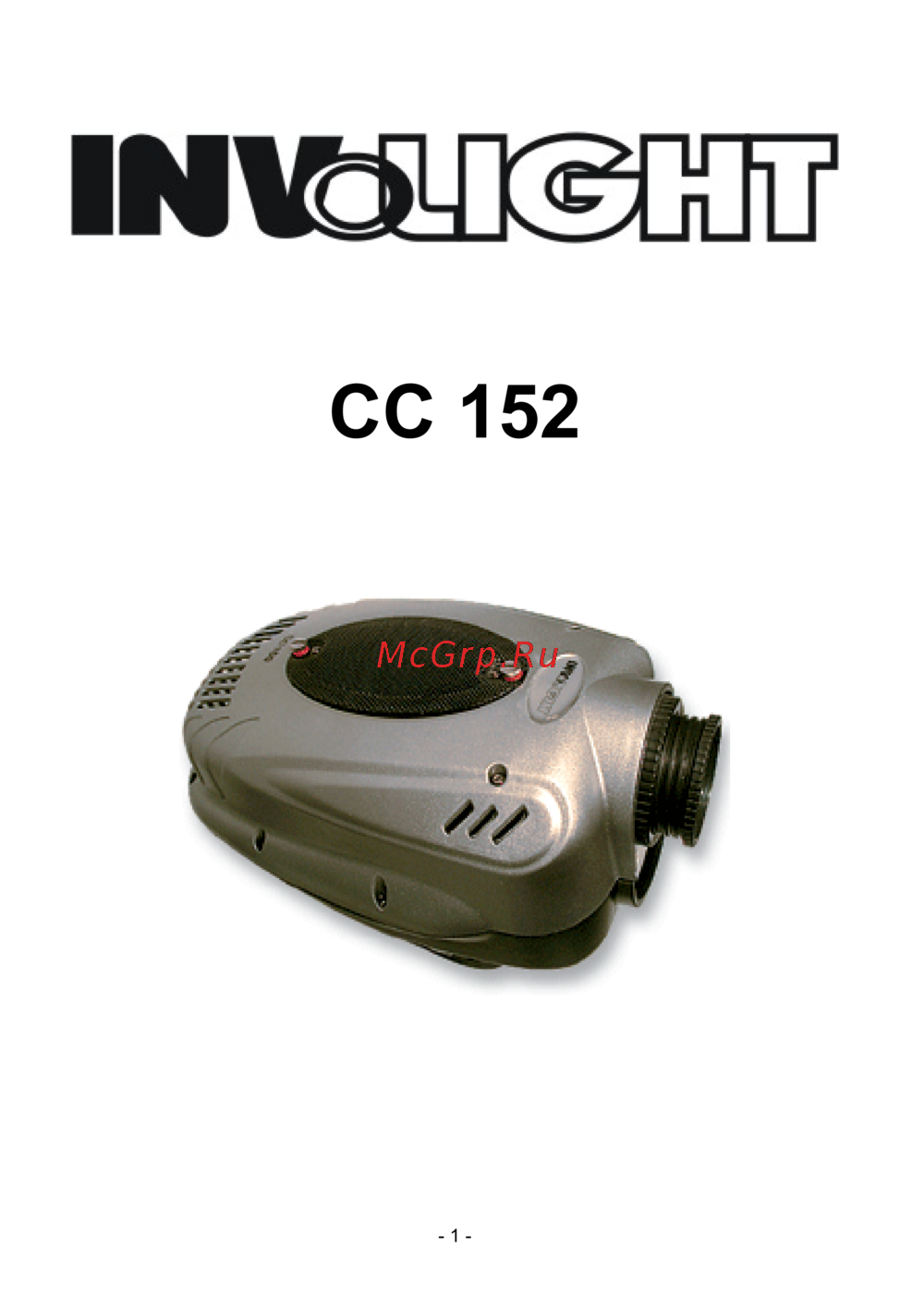 Involight CC152 Инструкция по эксплуатации