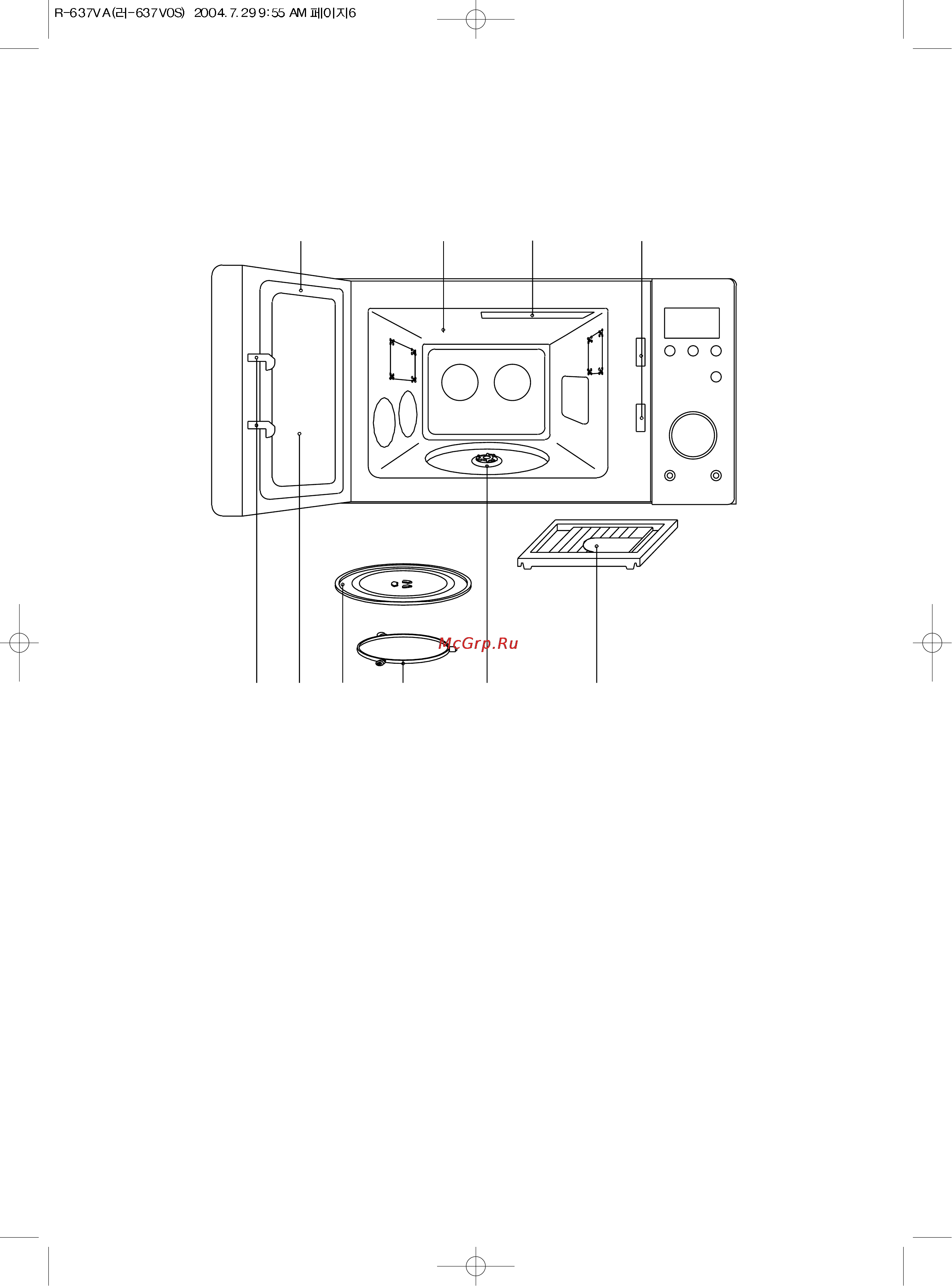 Daewoo Electronics KOR-637VA [8/23] Устройство микроволновой печи
