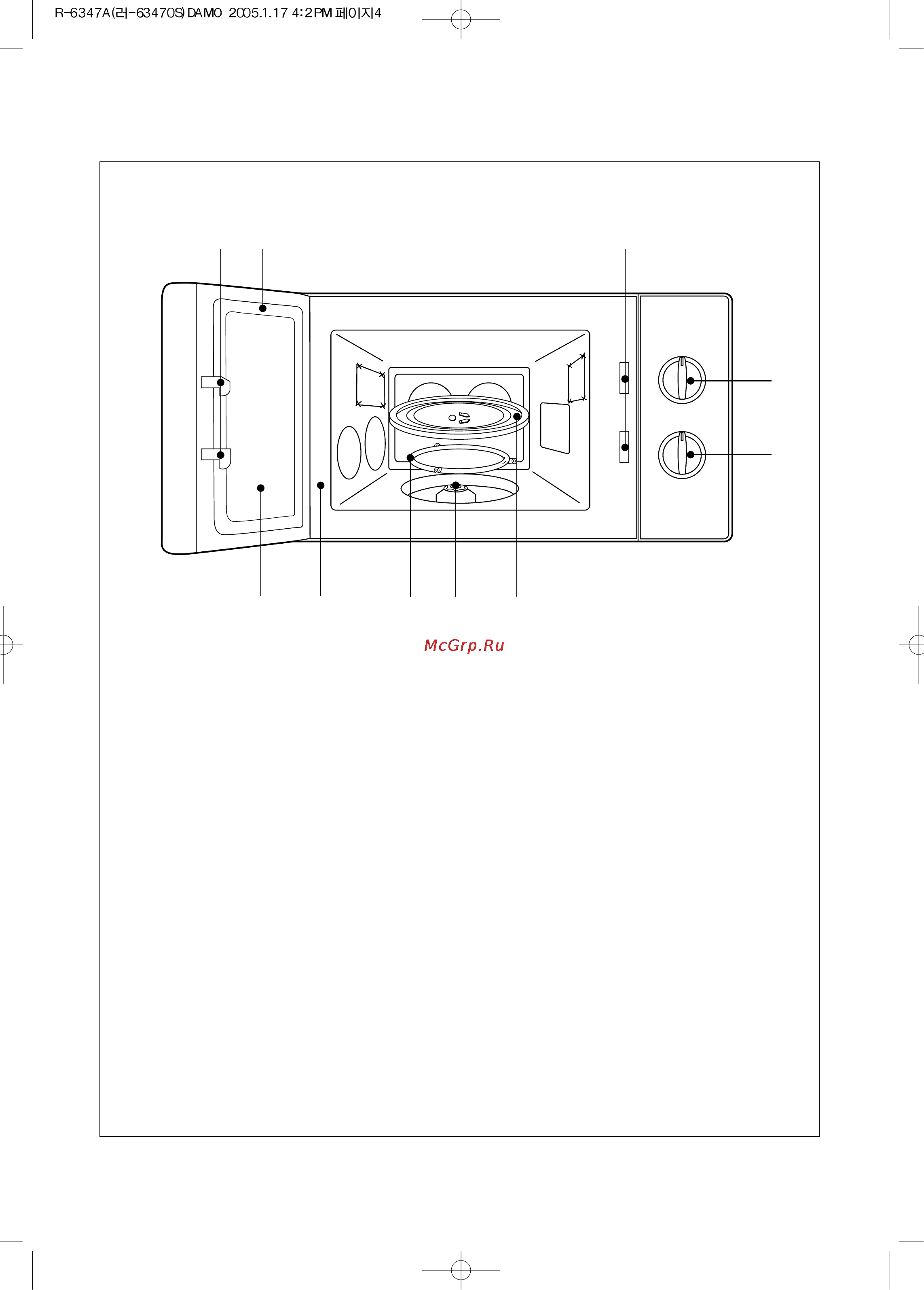 Daewoo Electronics KOR-6347A [5/8] Внешний вид и особенности печи
