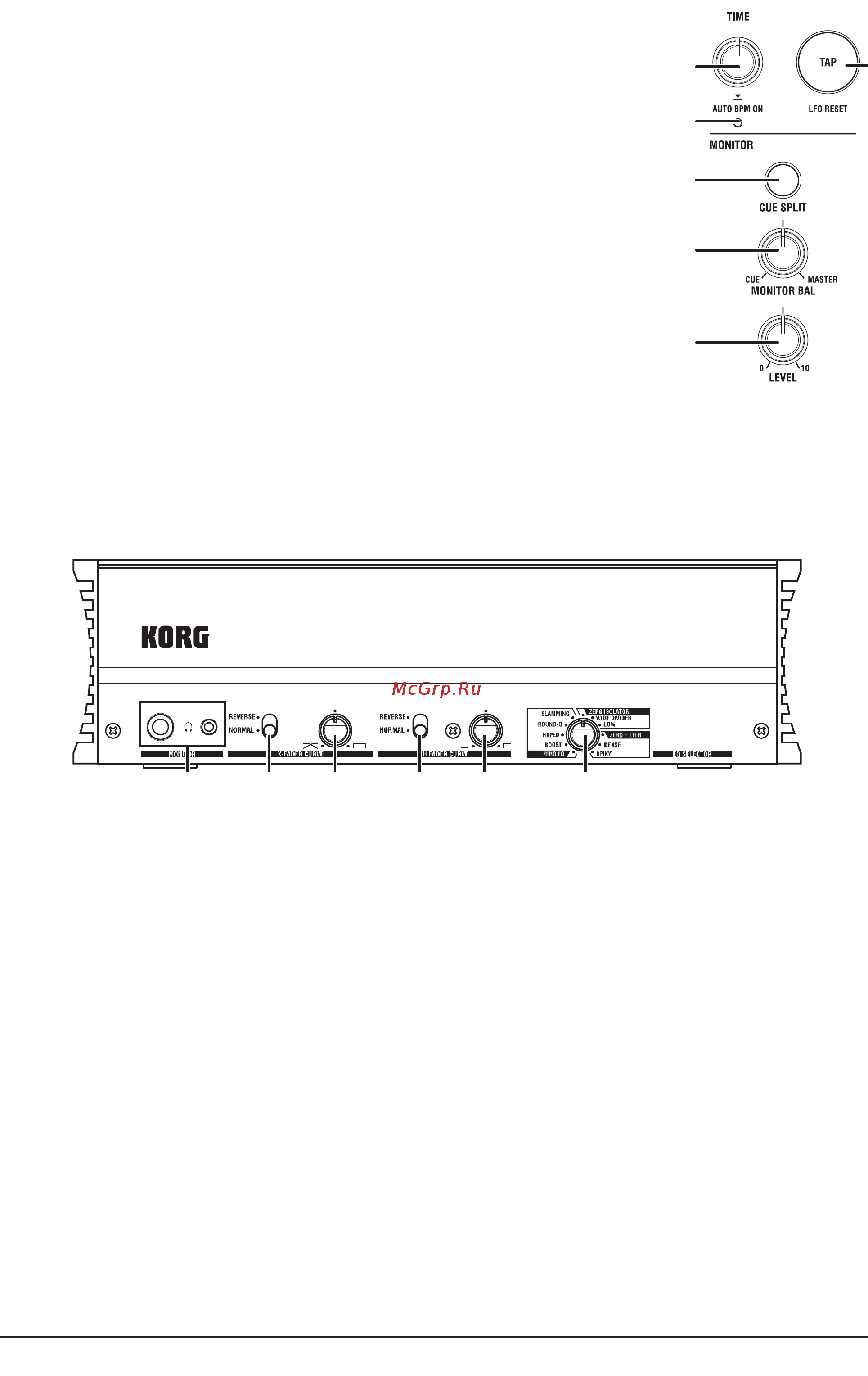 Korg MIXERZERO4 [11/34] 2 3 4 5 6