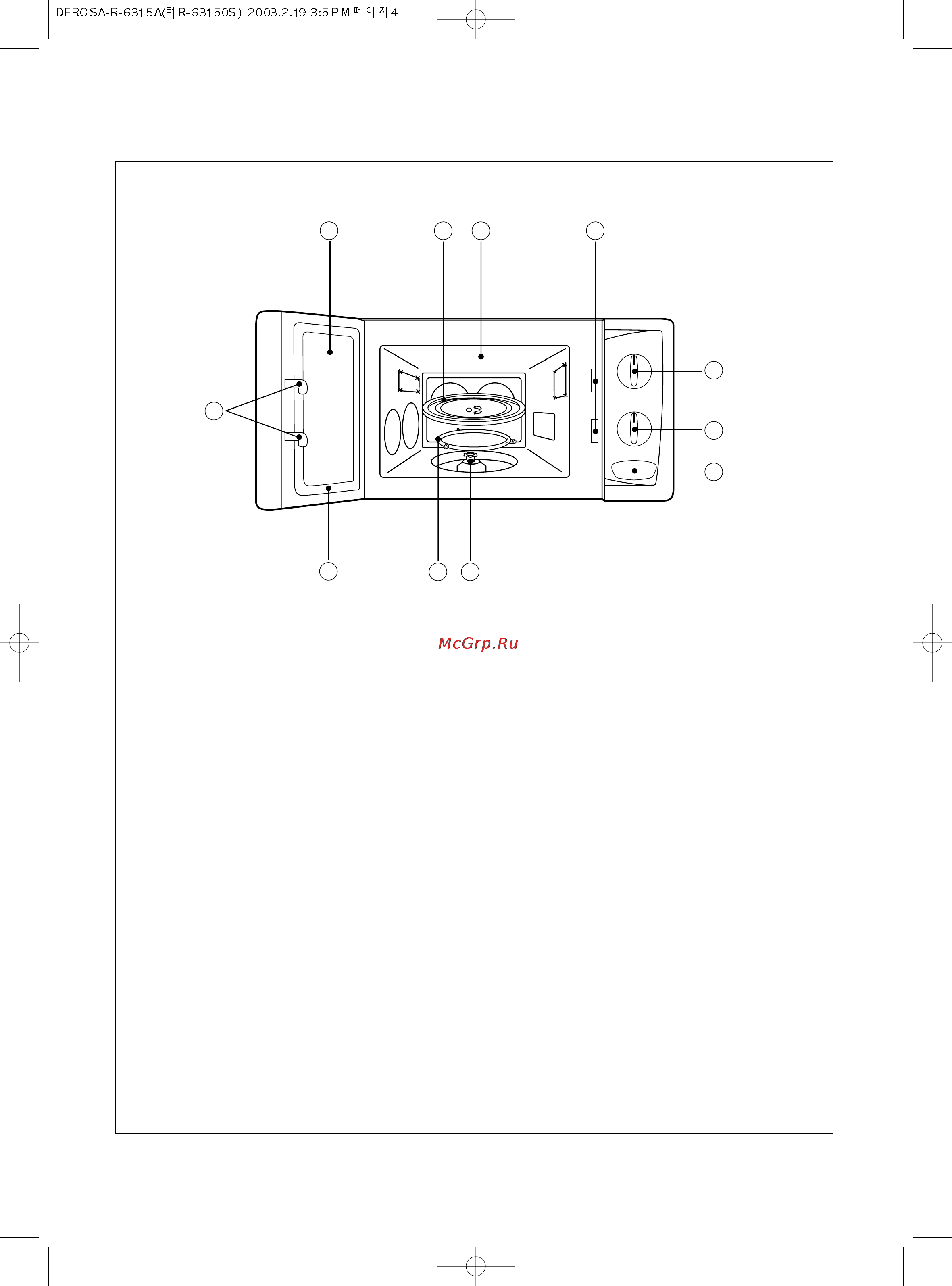 Daewoo Electronics KOR-6315A [6/9] Внешний вид и особенности печи