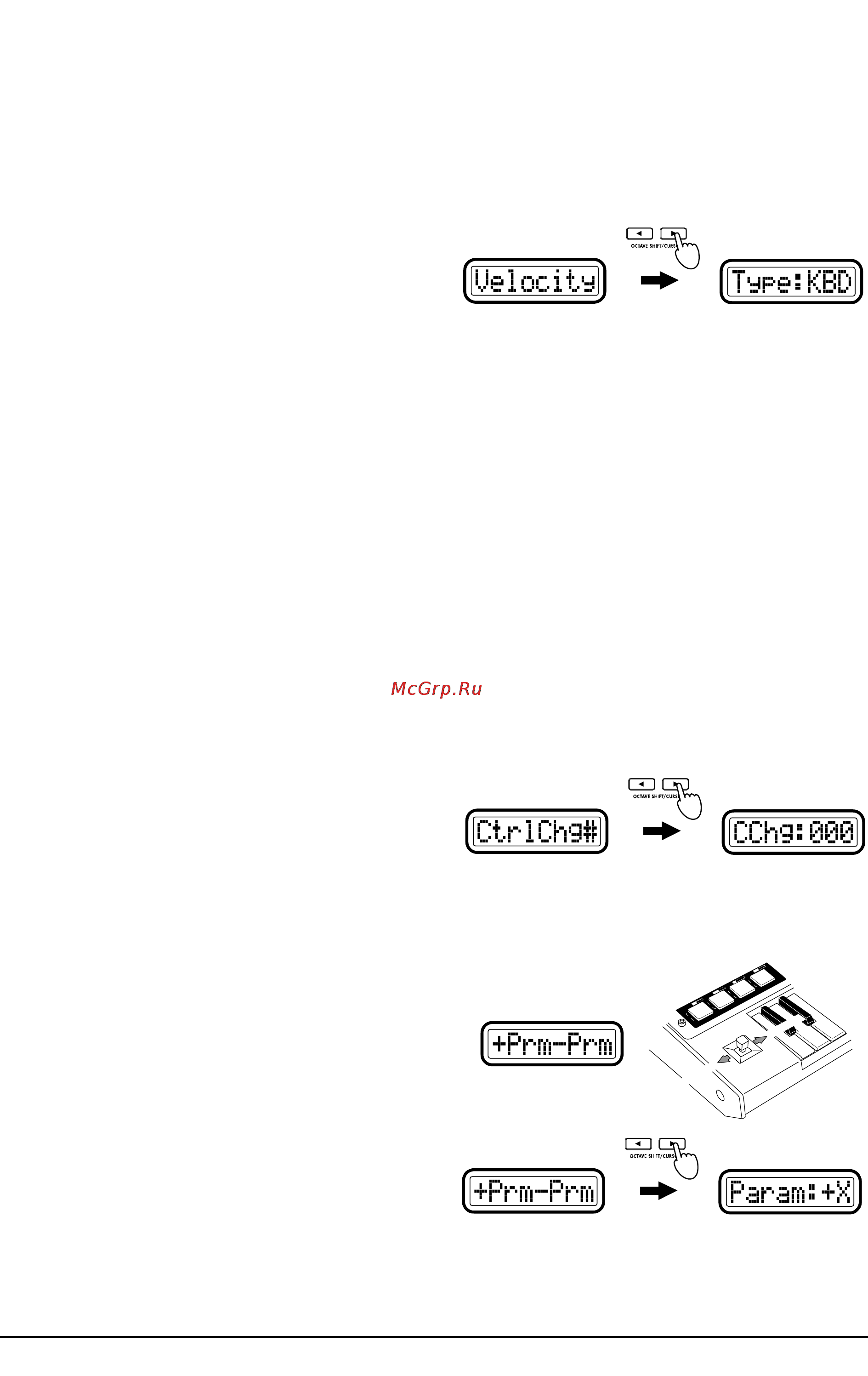 Korg MICROKONTROL [28/53] Prm prm iparam s x