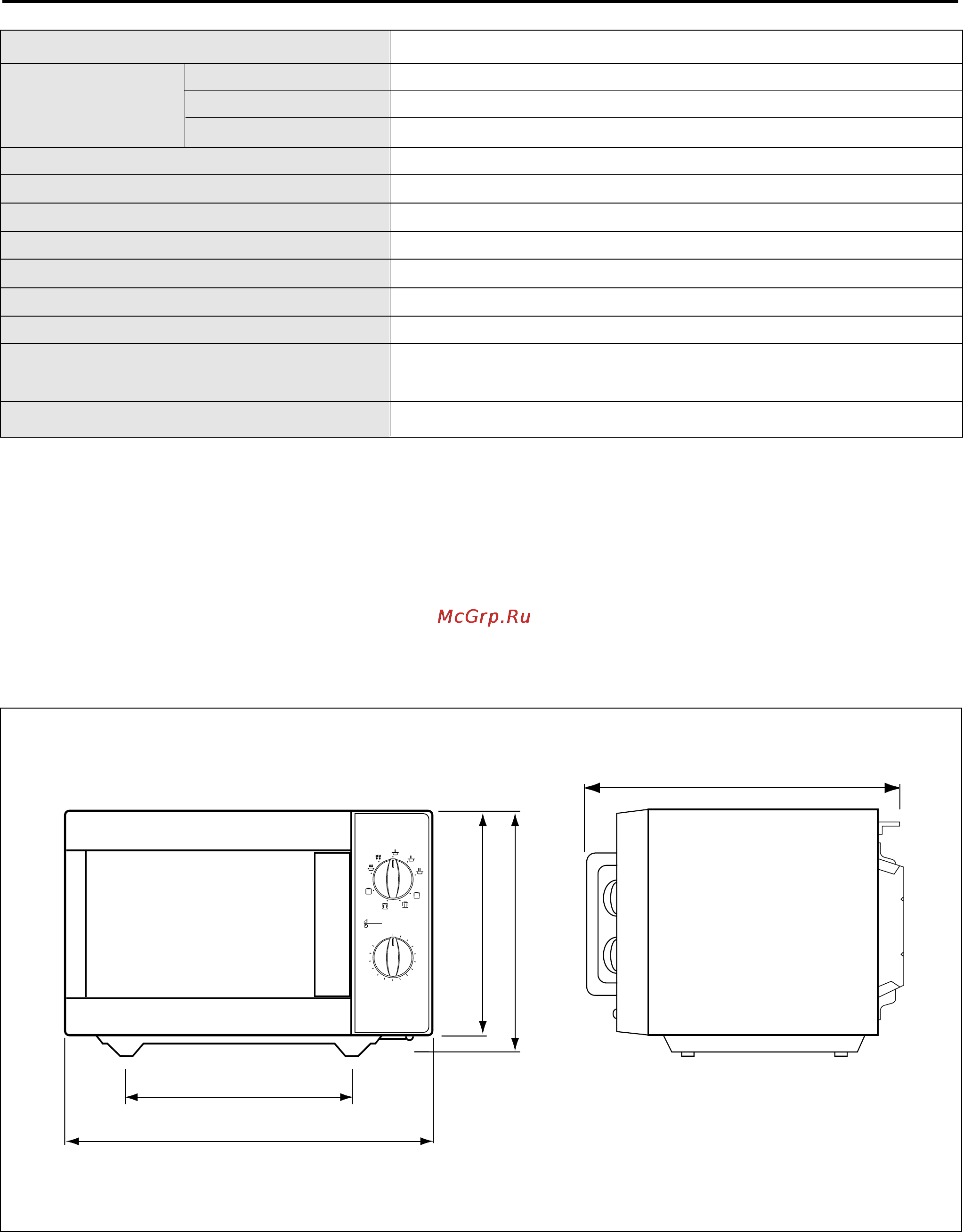 Daewoo Electronics KOG-8755 [7/15] Внешний вид печи