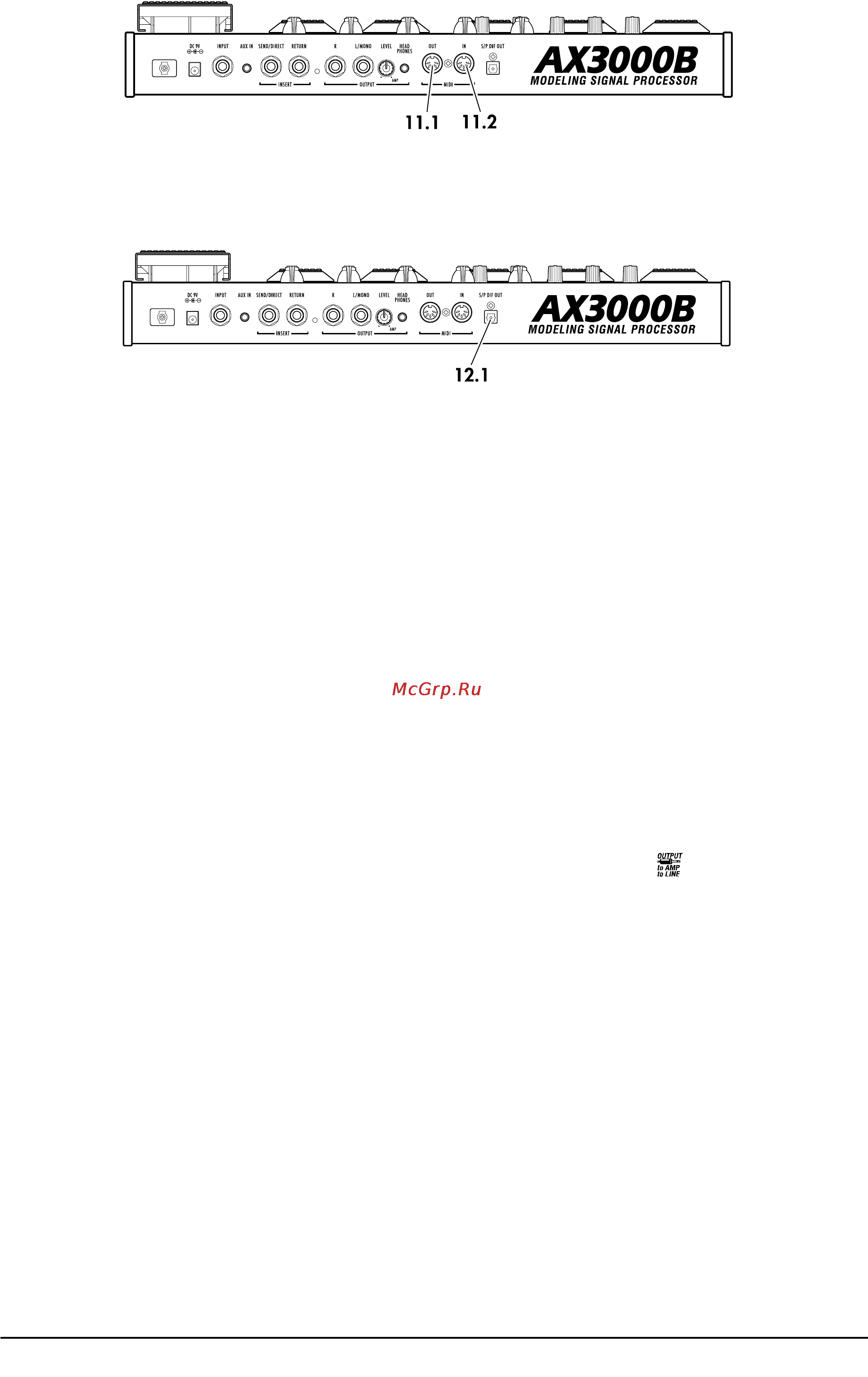 Korg AX3000B [11/41] Ах3000в