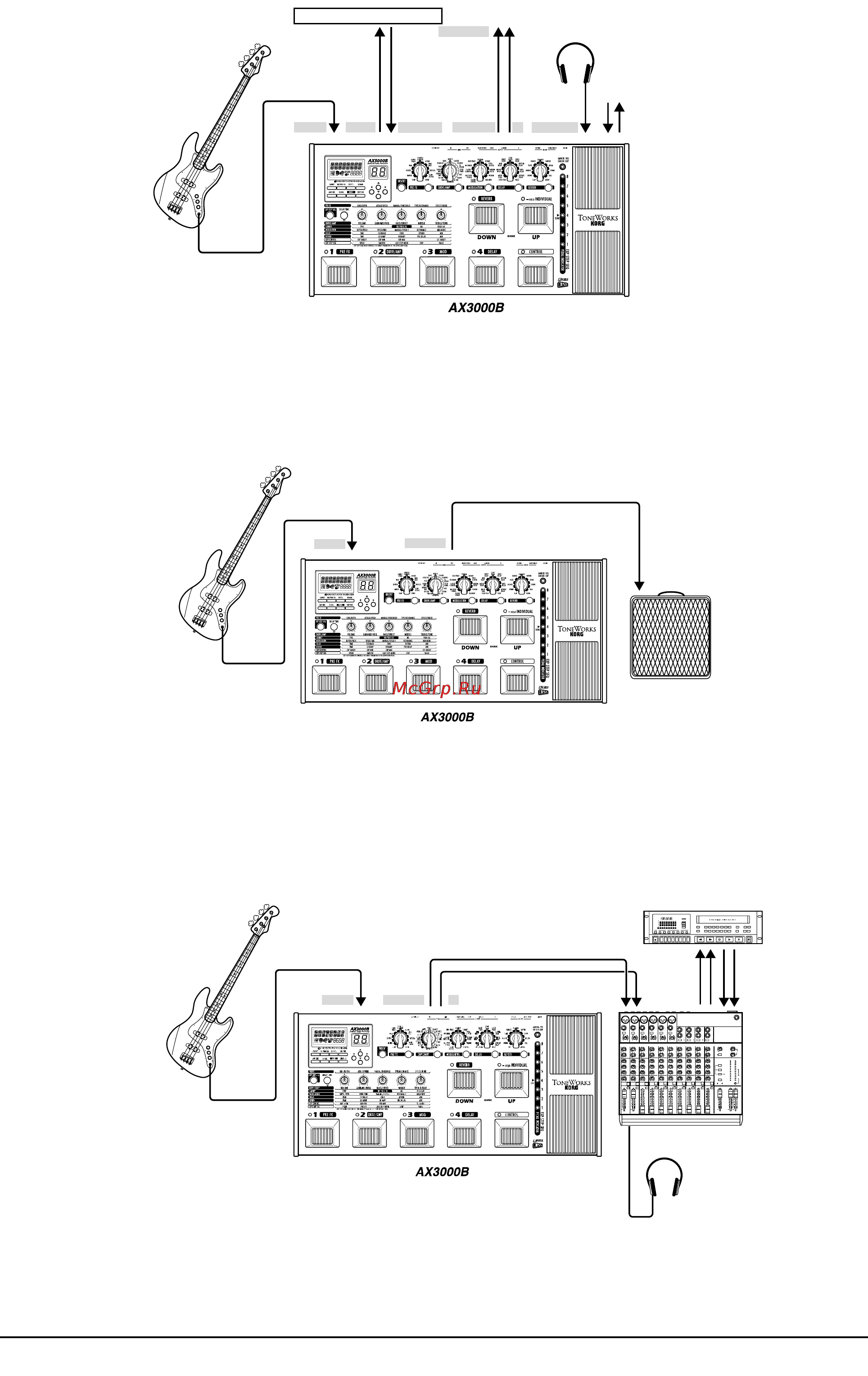 Korg AX3000B [12/41] Korg ах3000в руководство пользователя