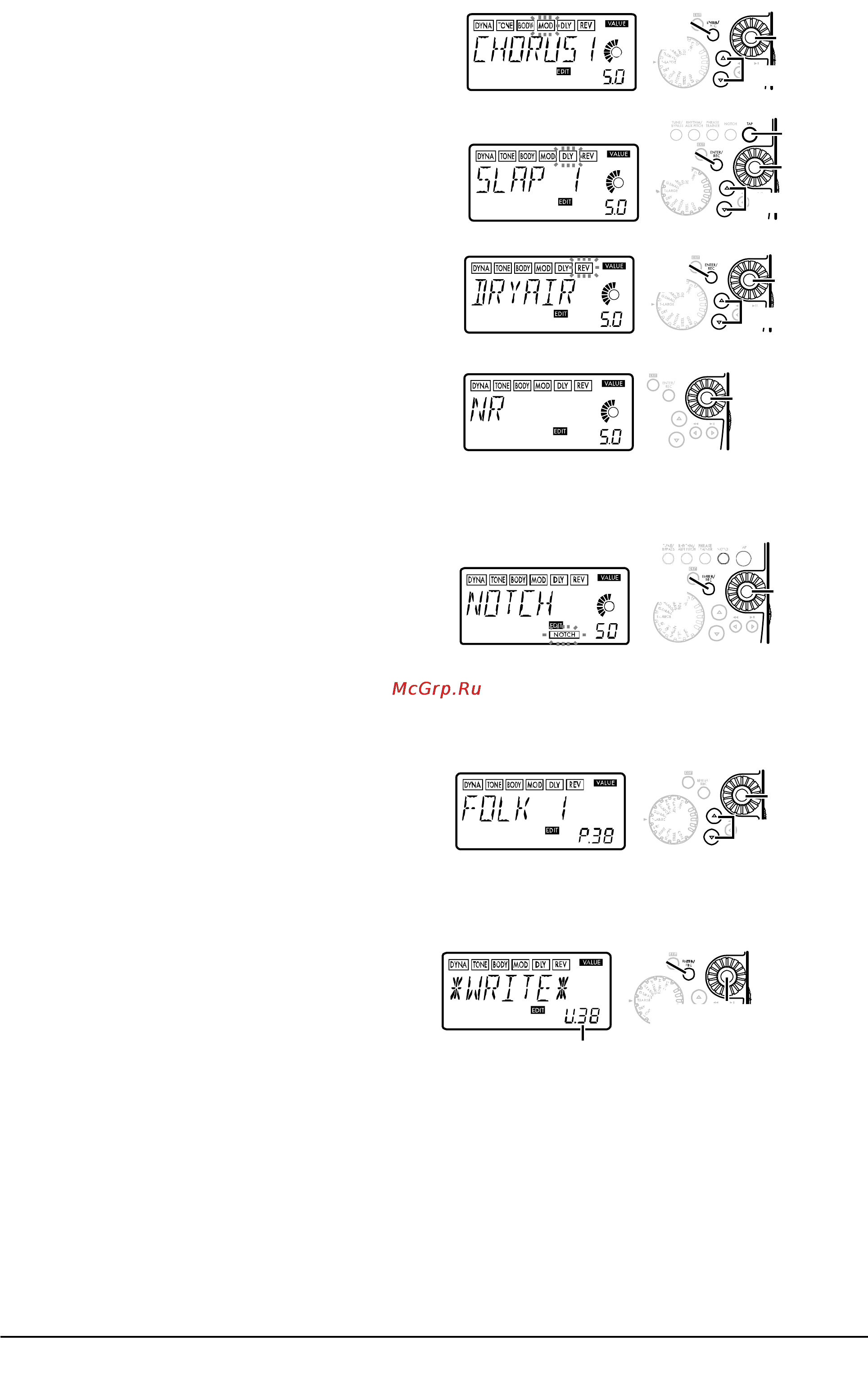 Korg PANDORA PX4A [13/17] Вши