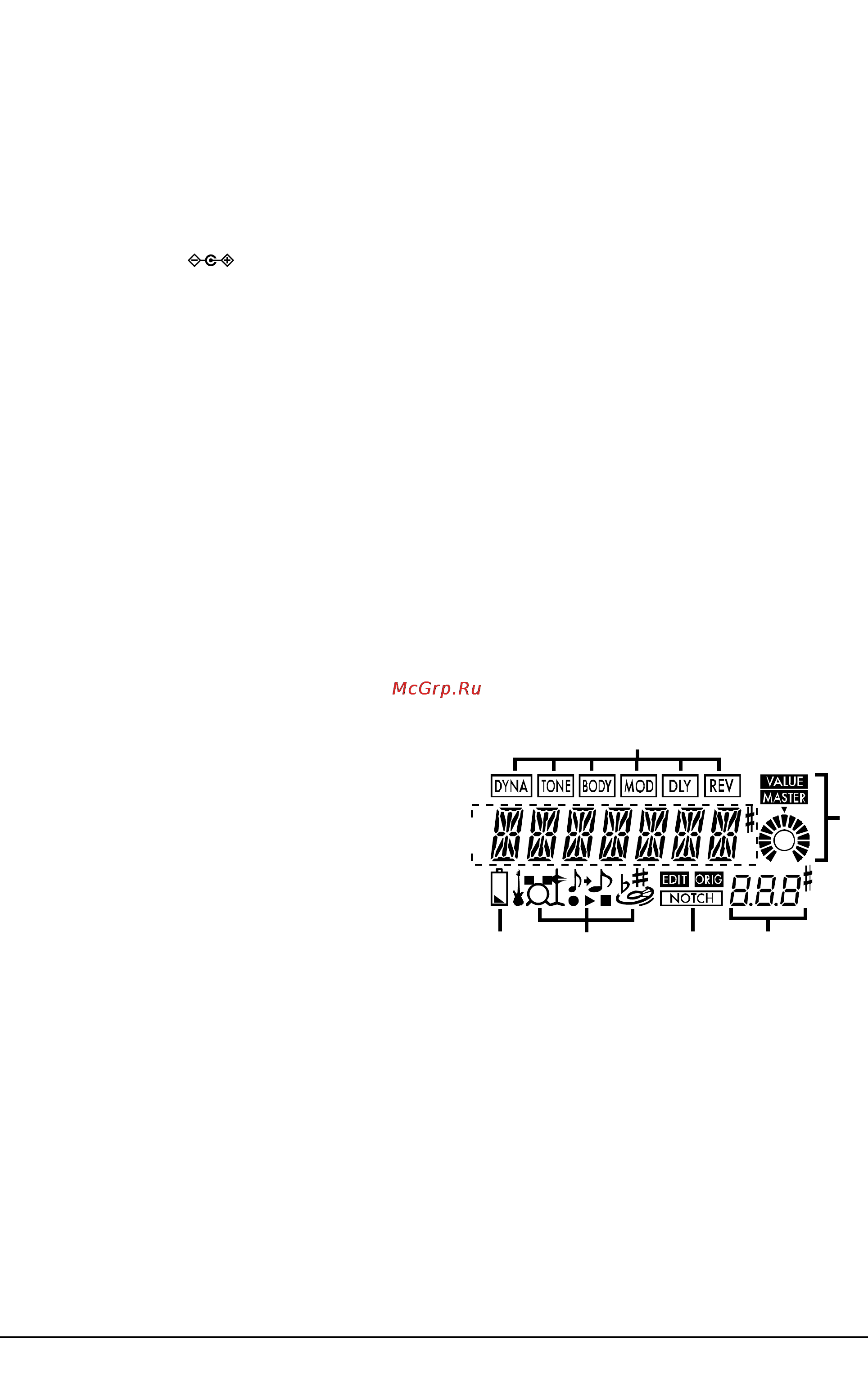 Korg PANDORA PX4A [6/17] Дисплей
