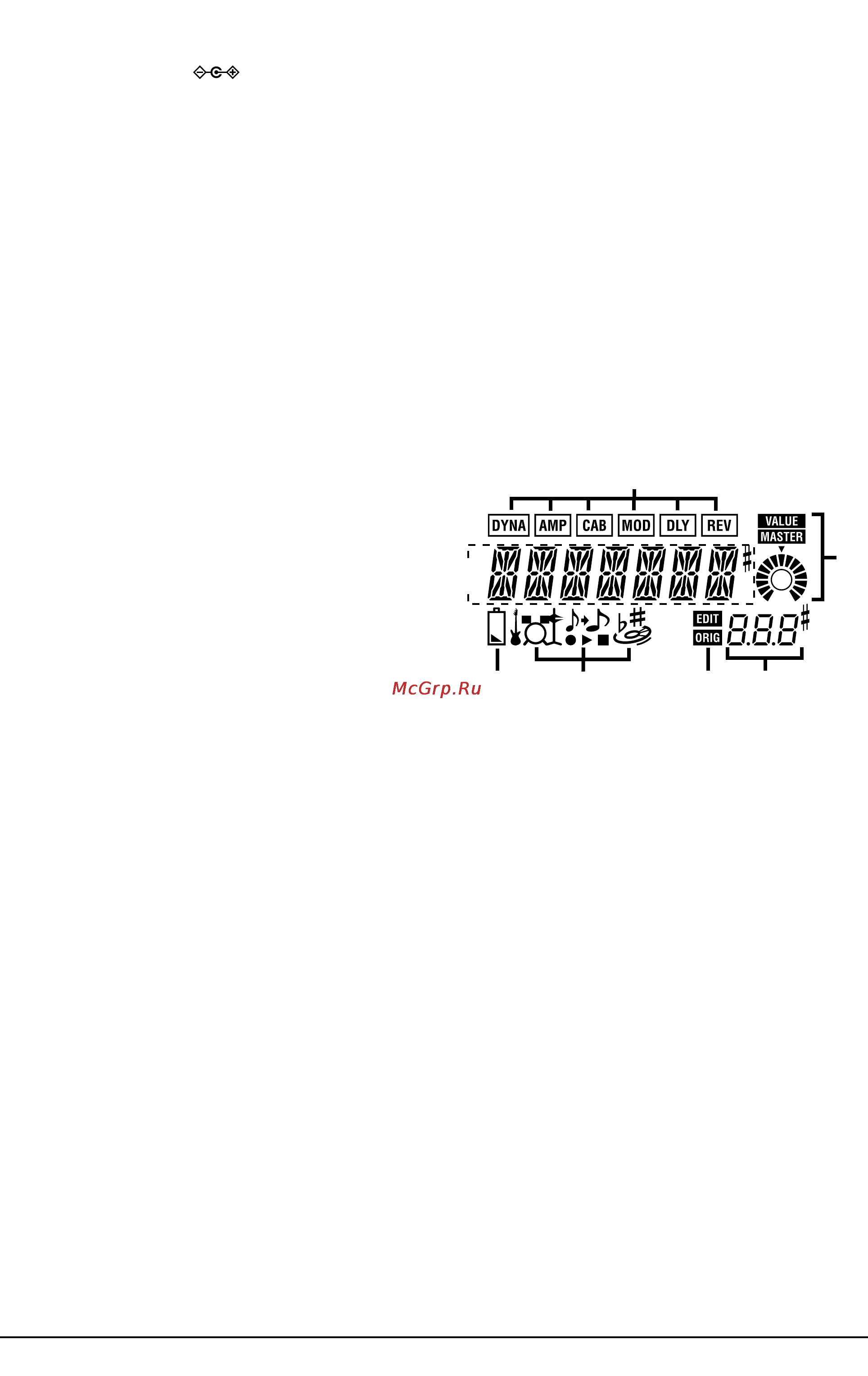 Korg PANDORA PX4D [6/19] W w ww ww 9 w й й й