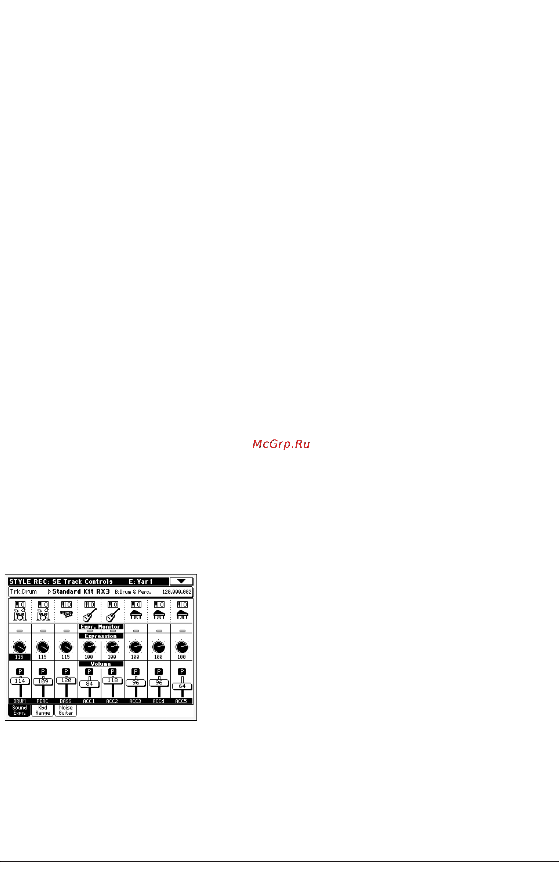 Korg PA500 [135/355] Style element track controls sound expression