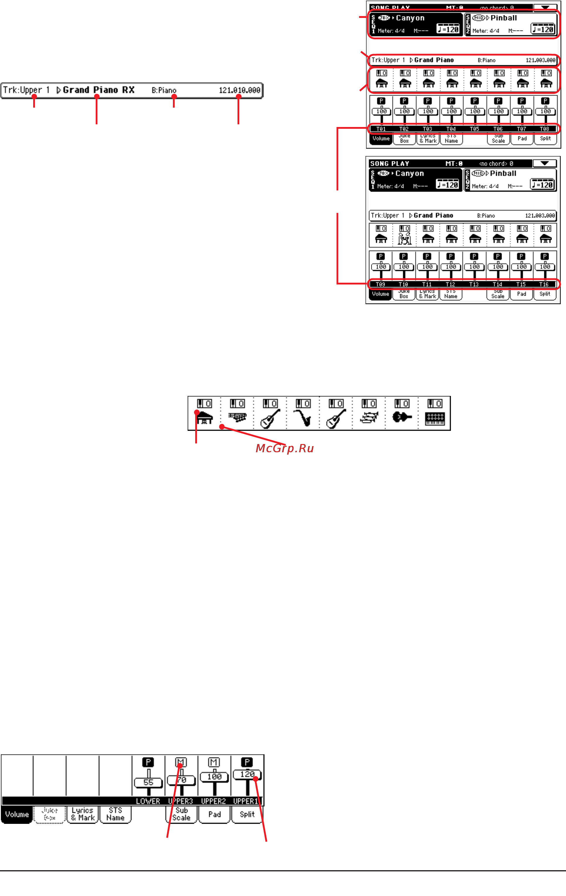 Korg PA500 [174/355] Т т т г