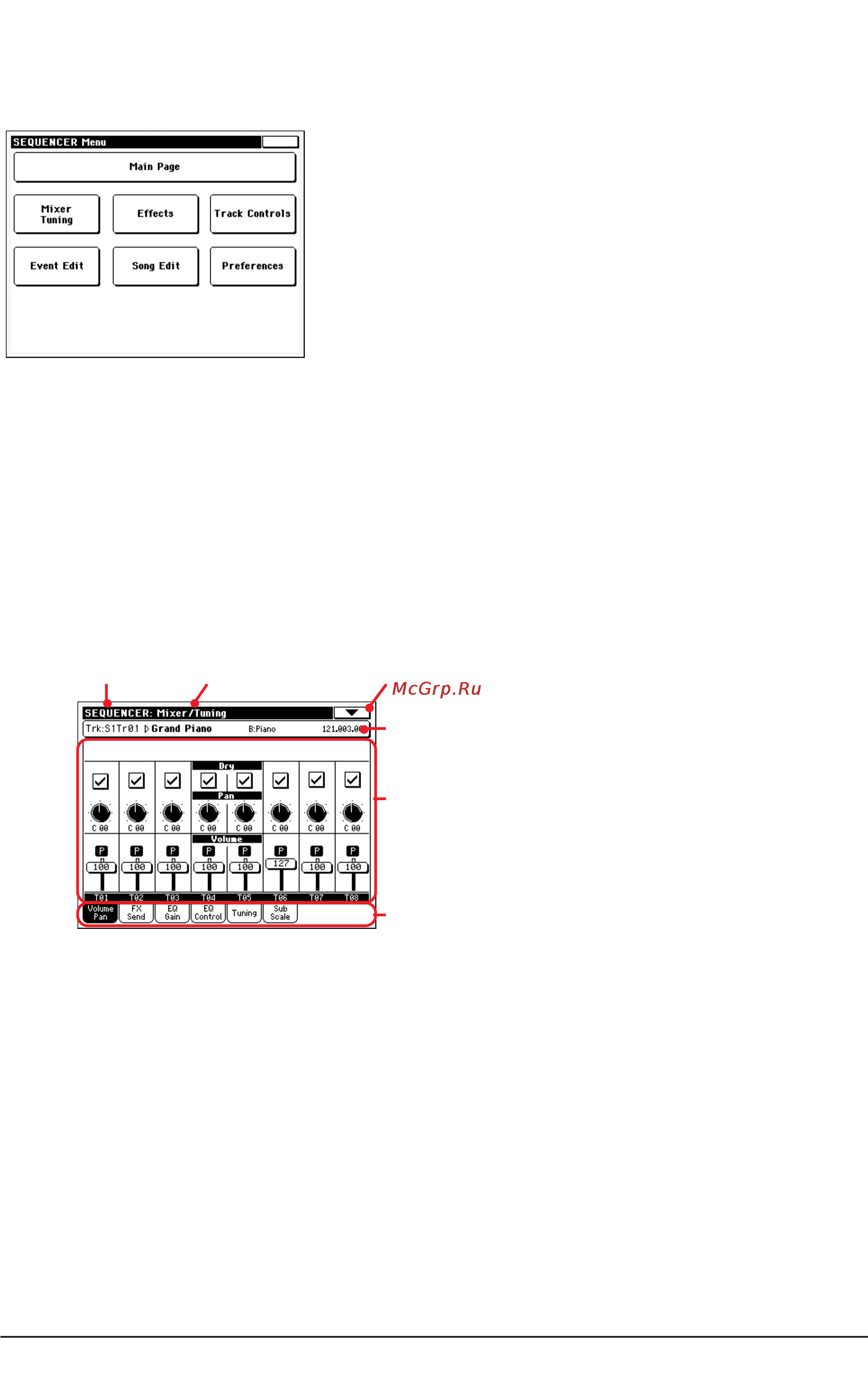 Korg PA500 [225/355] Меню редактирования