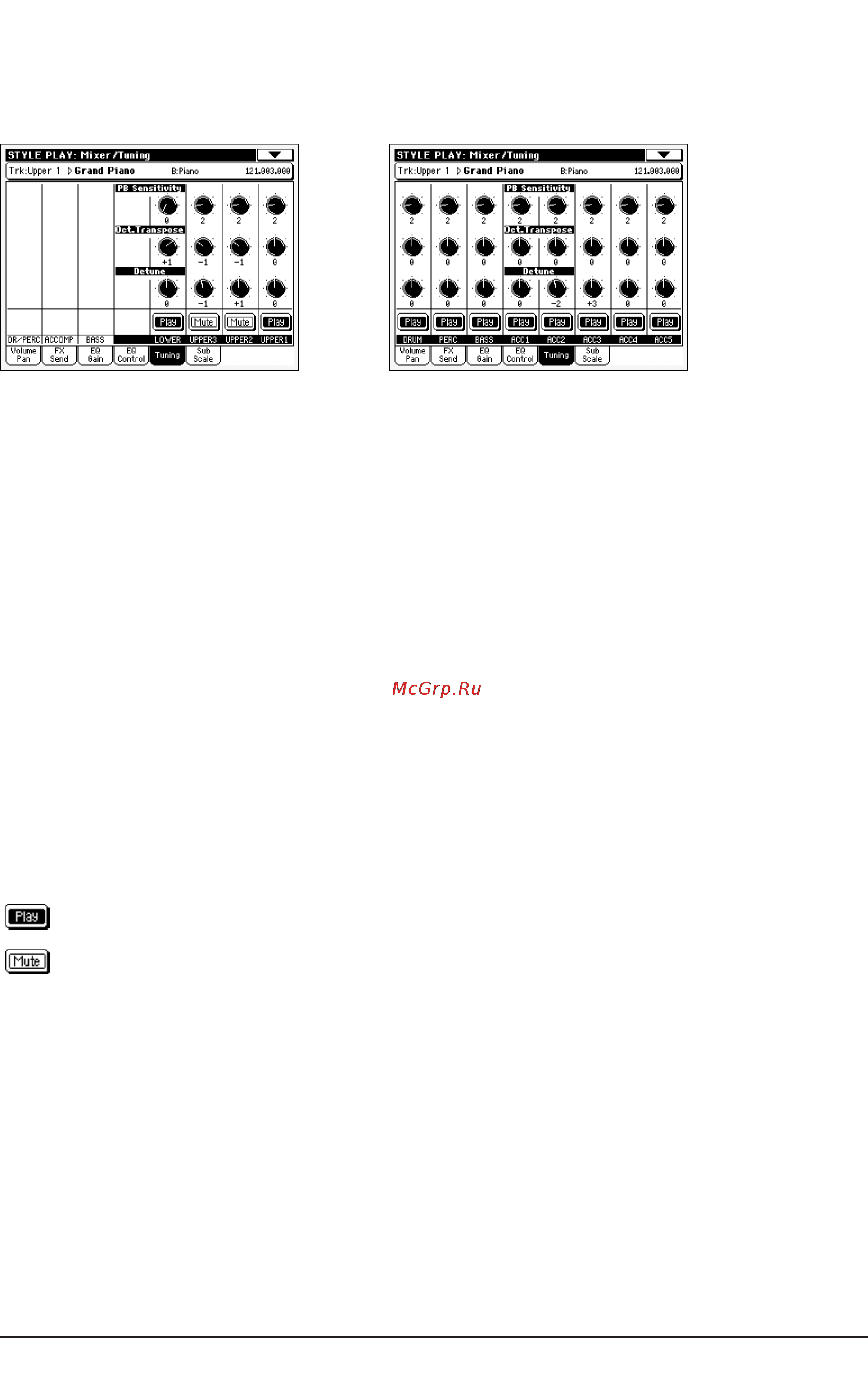 Korg PA500 [85/355] Mixer tuning tuning