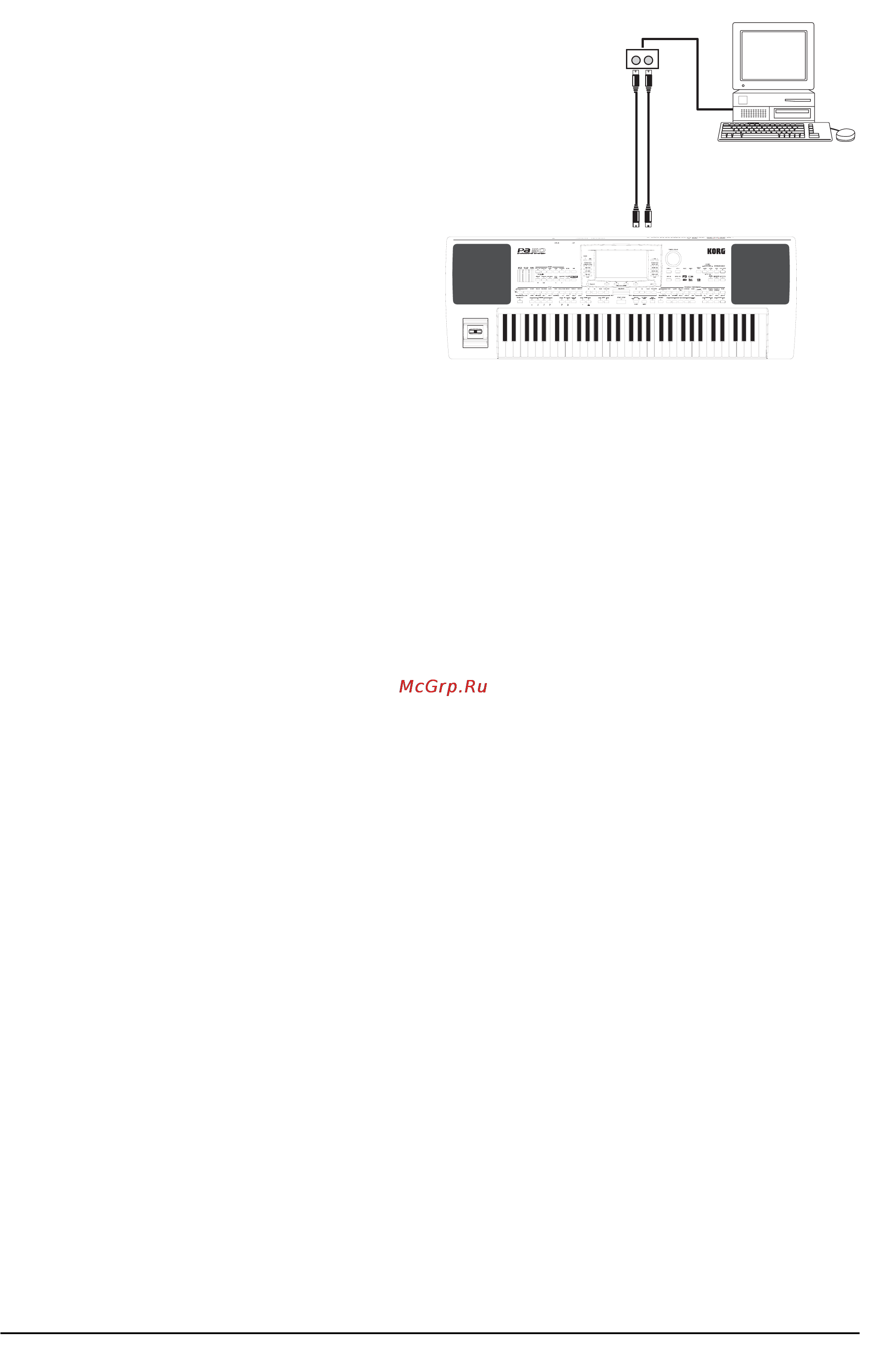 Korg PA50SD [41/185] Управление с помощью ра5о другим инструментом