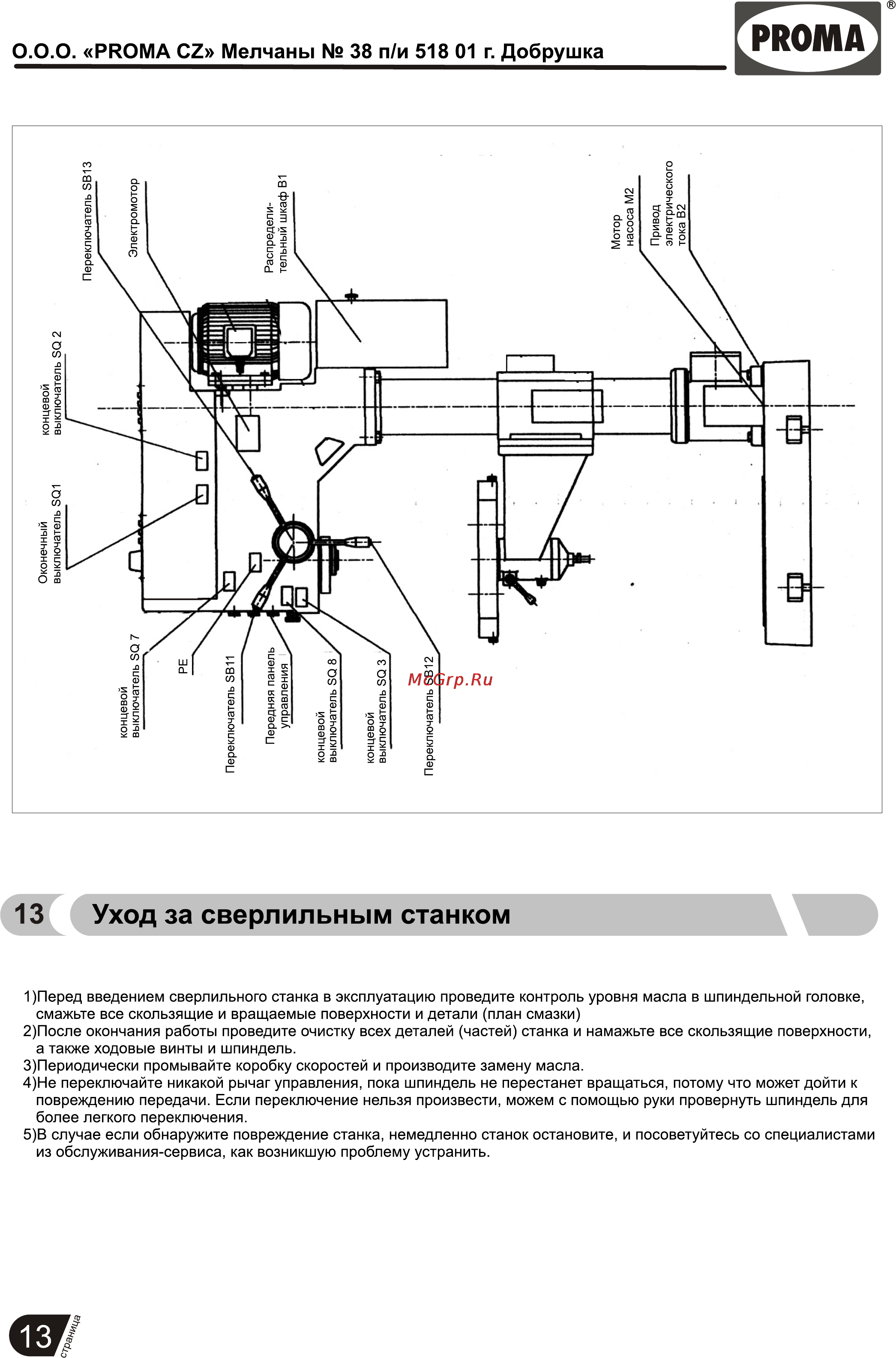 Proma B-1850FP/400 25005051 [14/26] Страница 14