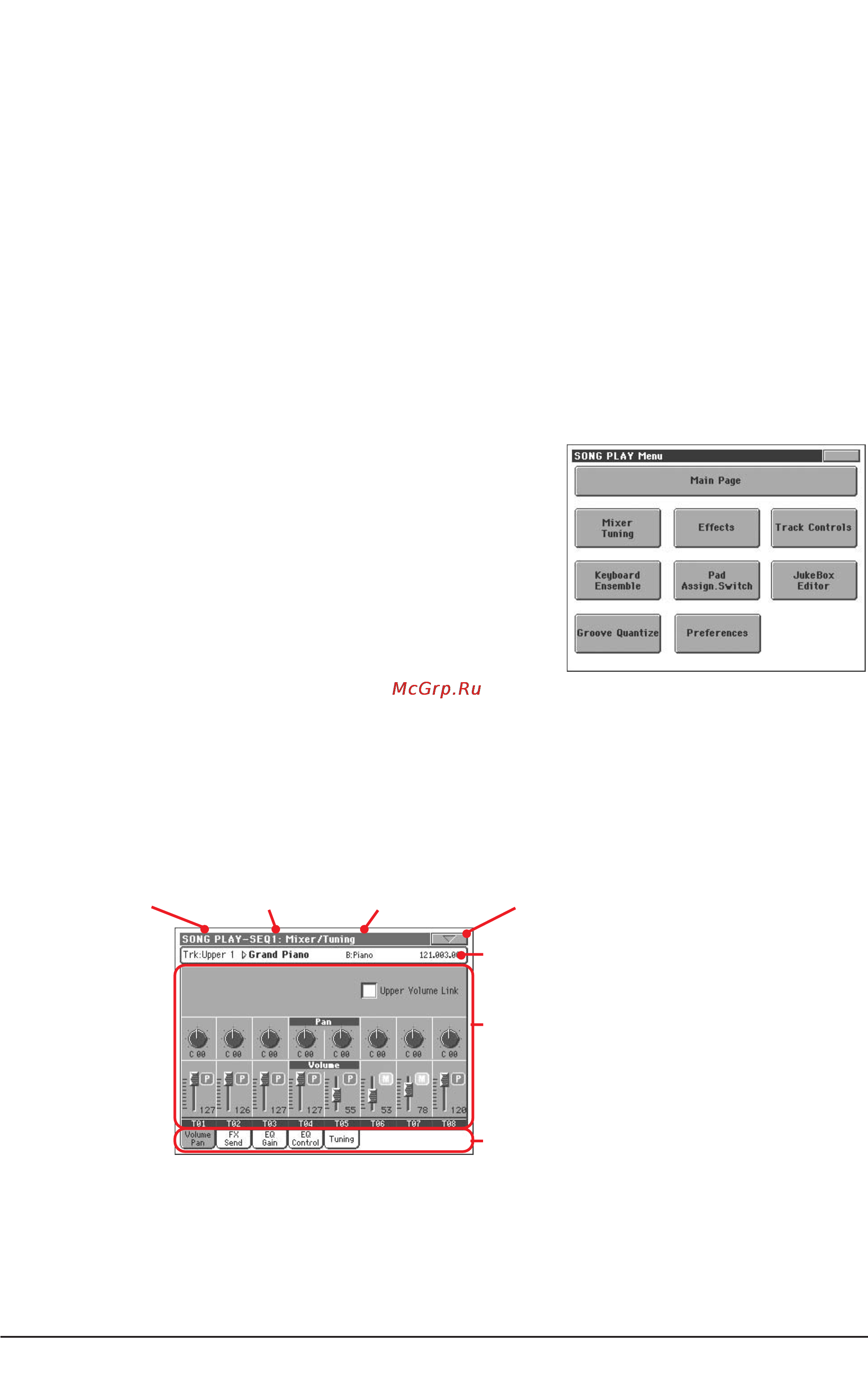 Korg PA800 [167/336] Меню редактирования