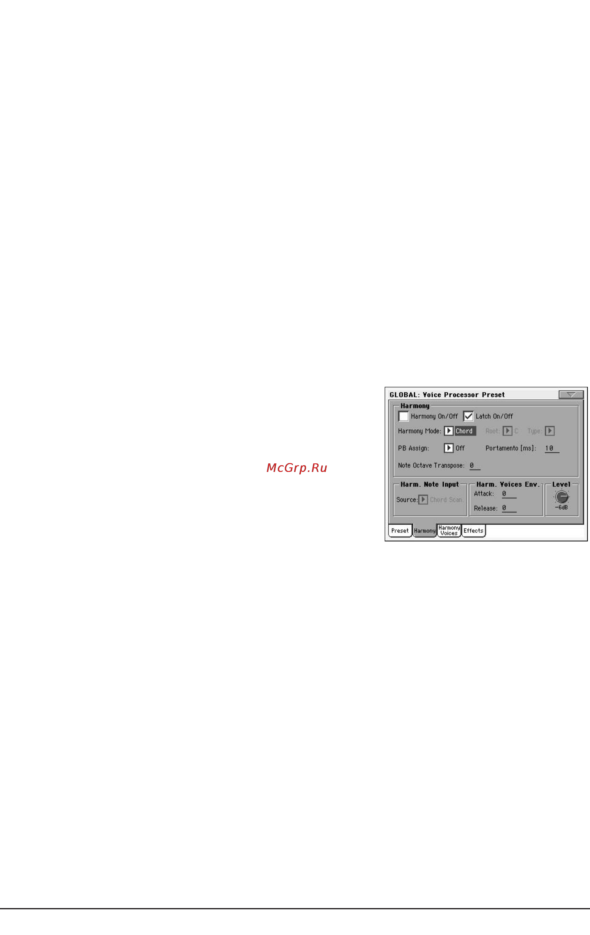 Korg PA800 [244/336] Voice processor preset harmony
