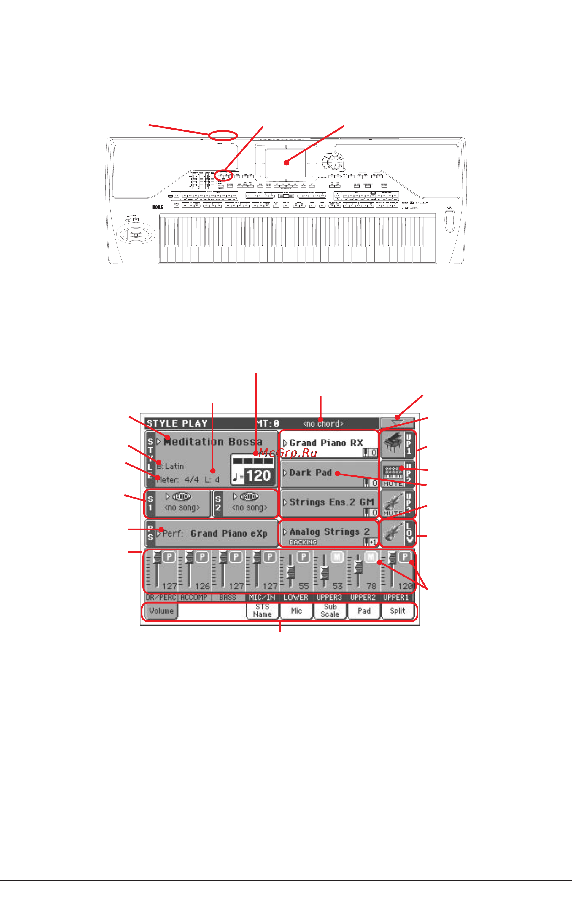 Korg PA800 [39/336] Включение инструмента и воспроизведение демонстрации