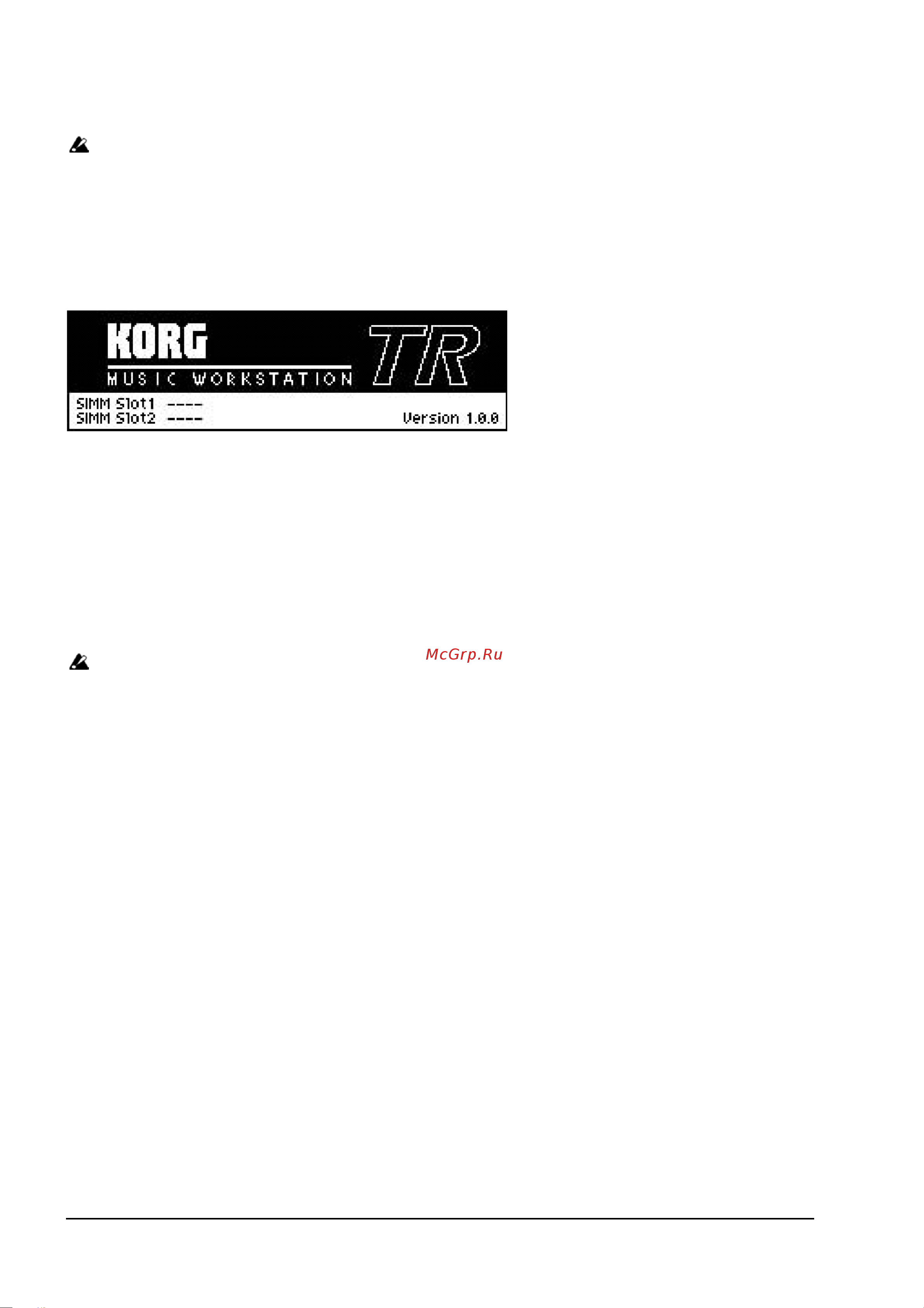 Korg TR61 [24/173] Быстрый старт