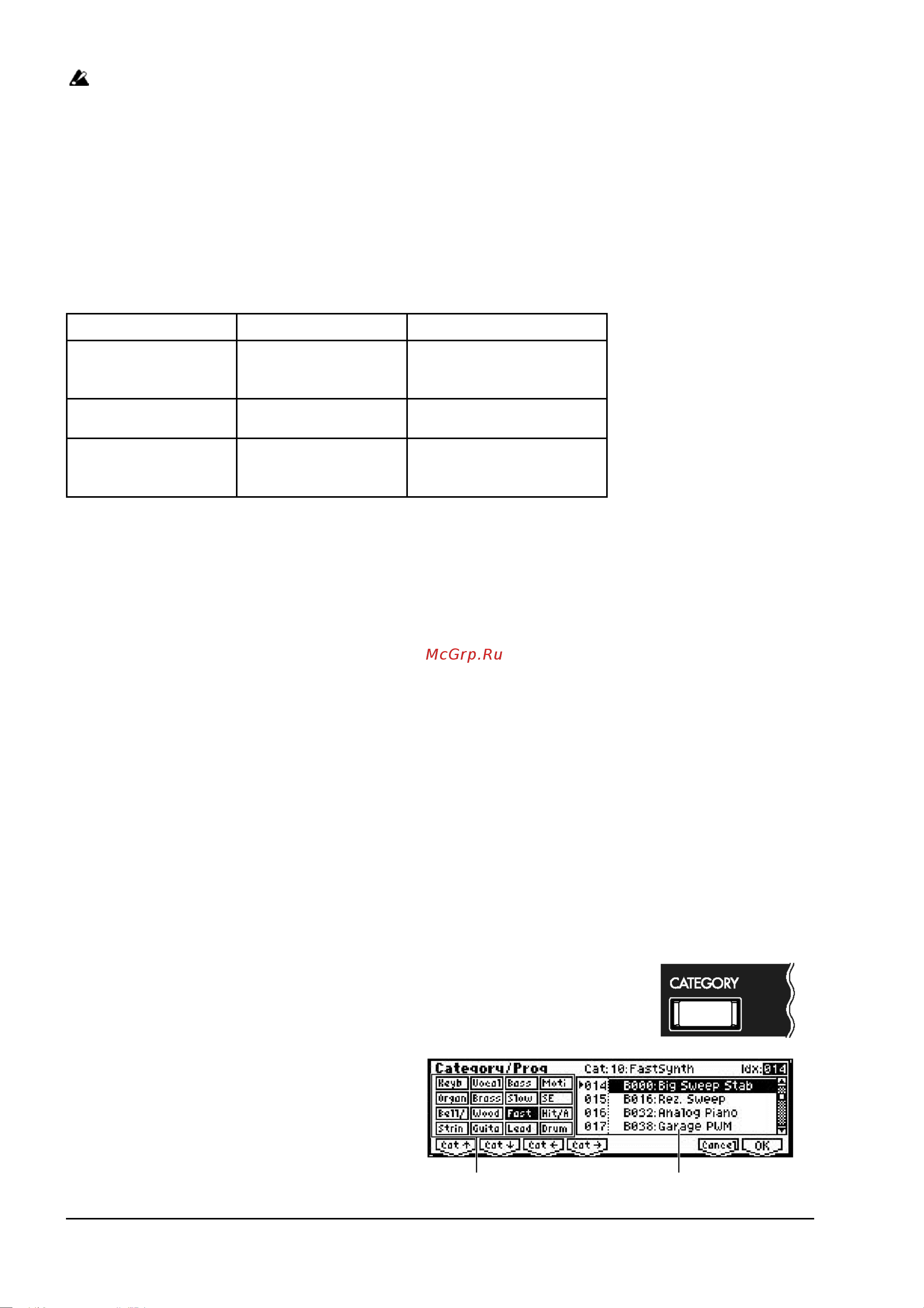 Korg TR61 [28/173] Б с бнс