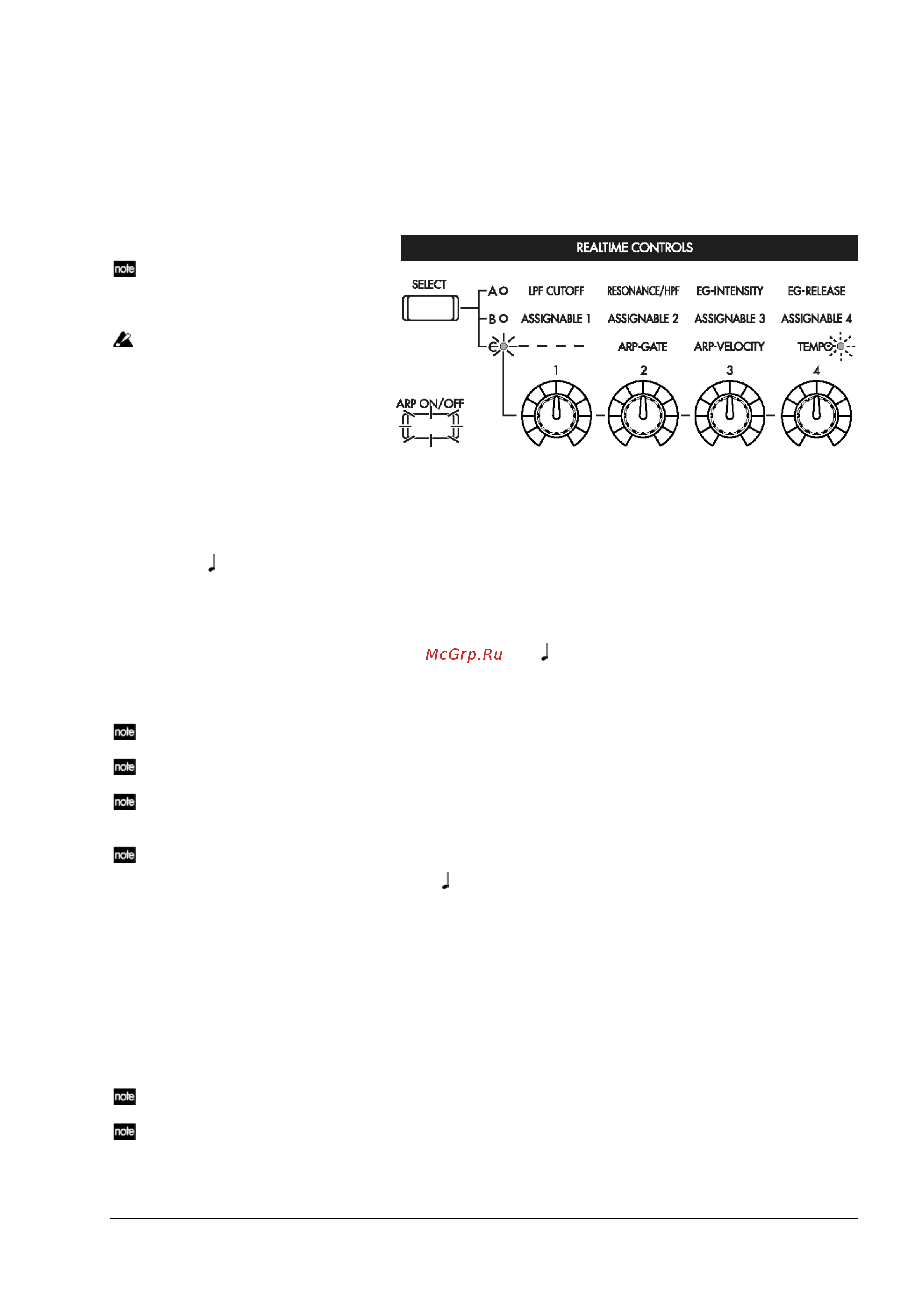 Korg TR76 [35/173] Eg re lease
