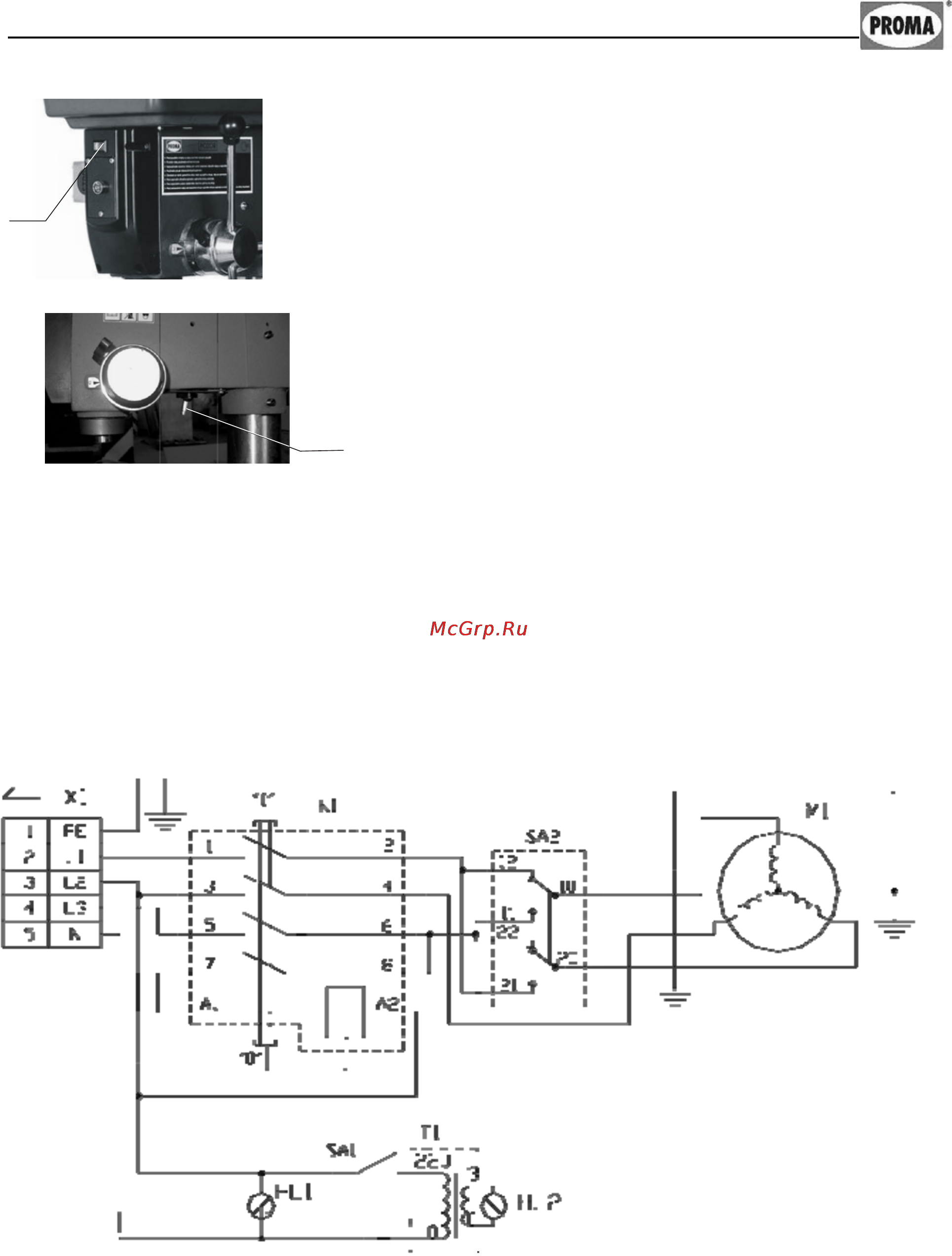 Proma Е-1516BVL/400 25004122 [10/22] Электрооборудование