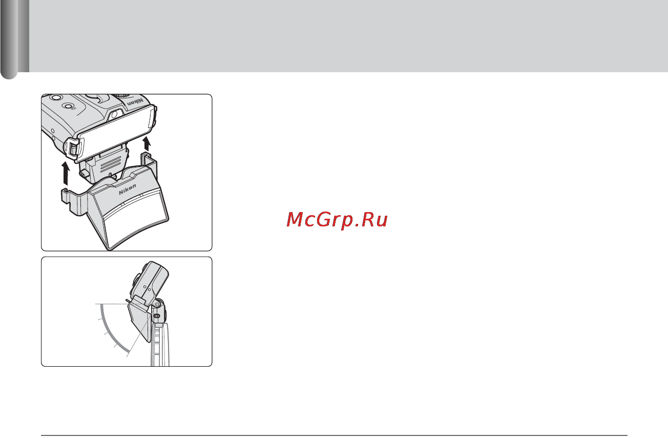 Nikon Speedlight Remote Kit R1 [106/136] Использование адаптера для макросъемки со сверхблизкого расстояния с позиционированием sw 11 для съемки со вспышкой