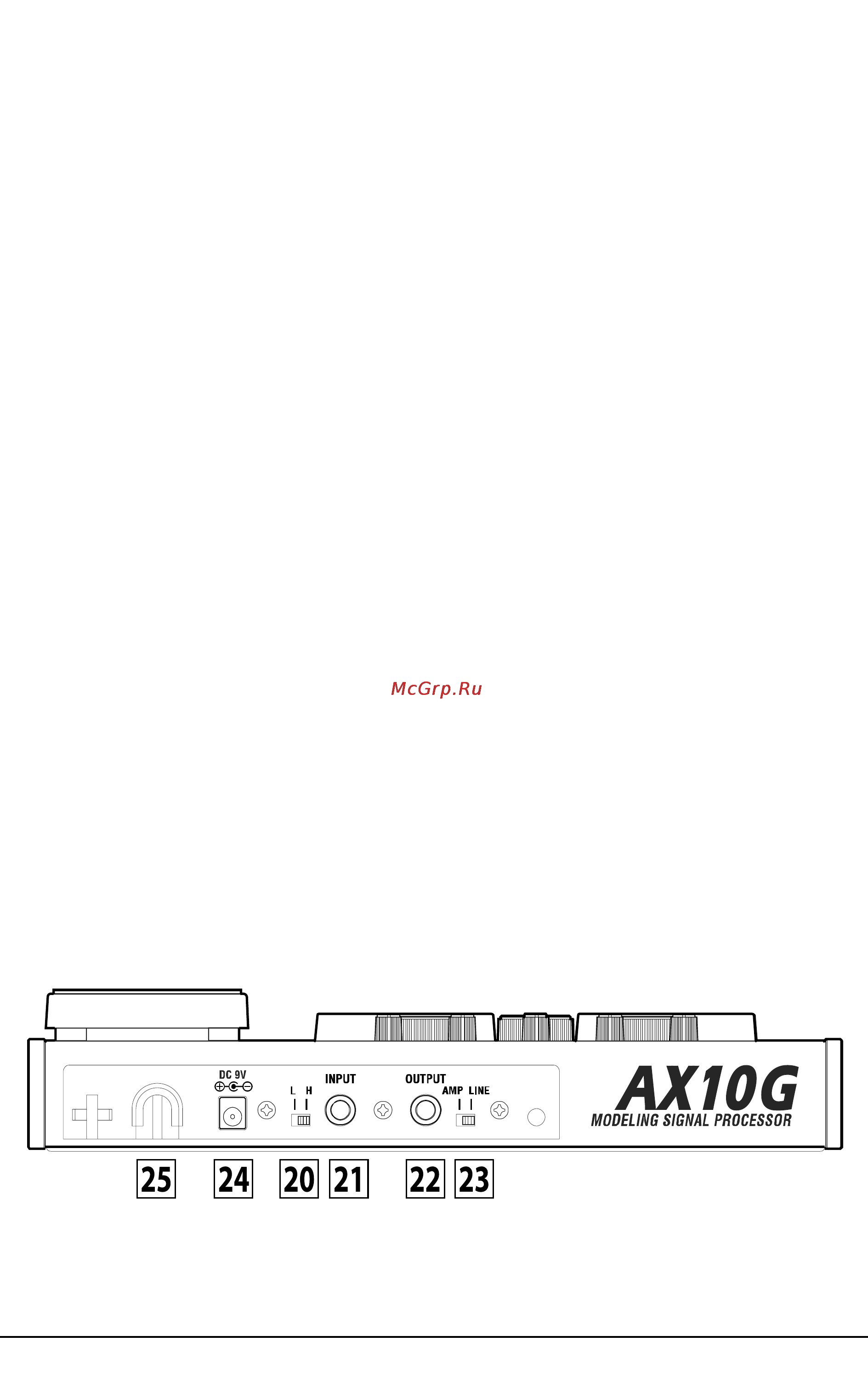Korg AX10G [8/19] 20 21 22 23