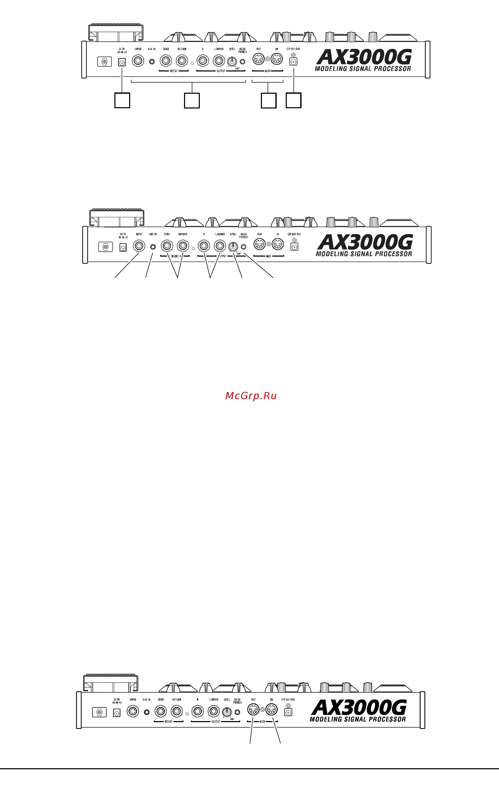 Korg AX3000G [10/40] Ax3000g