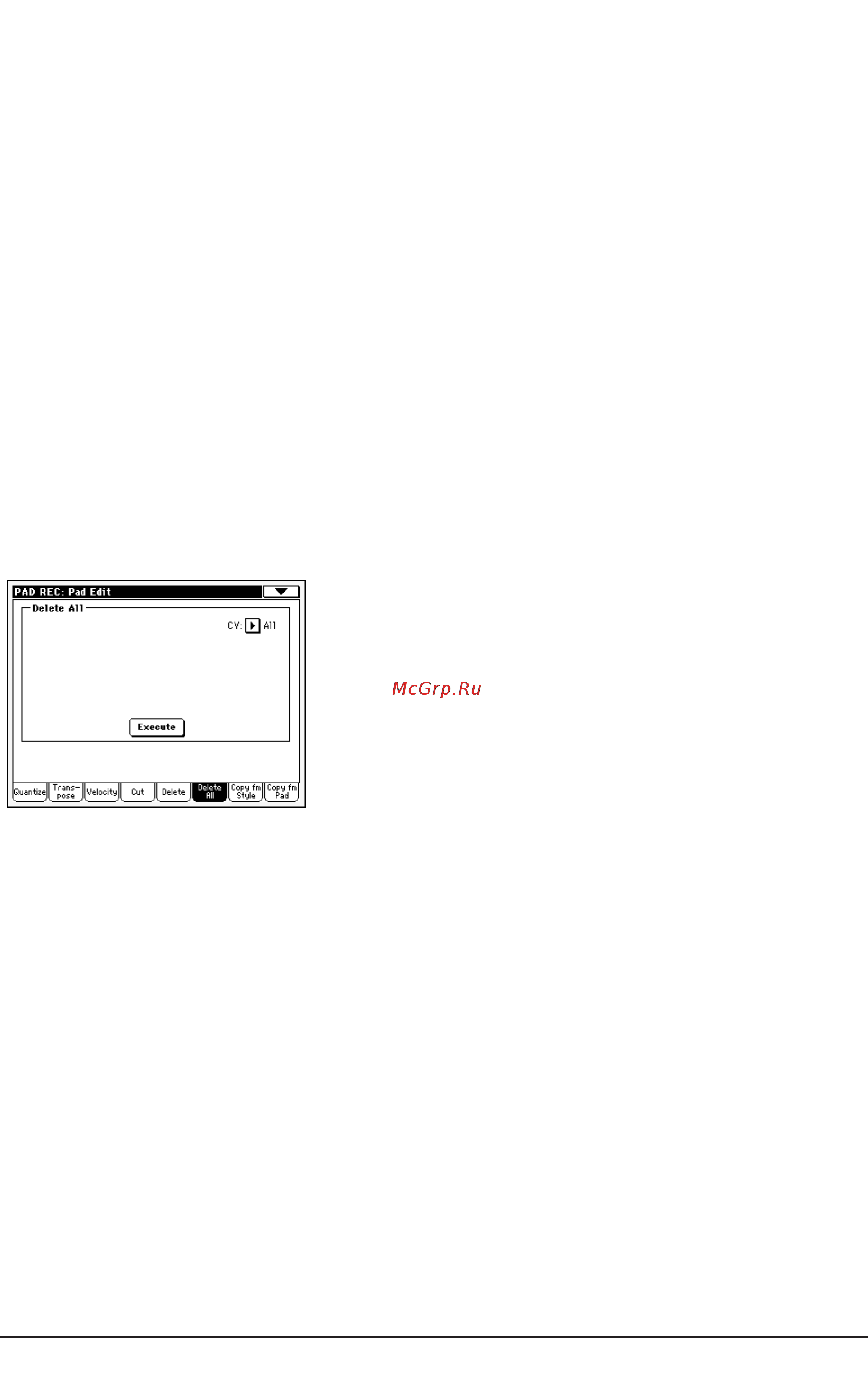 Korg PA588 [161/359] Pad edit copy from style