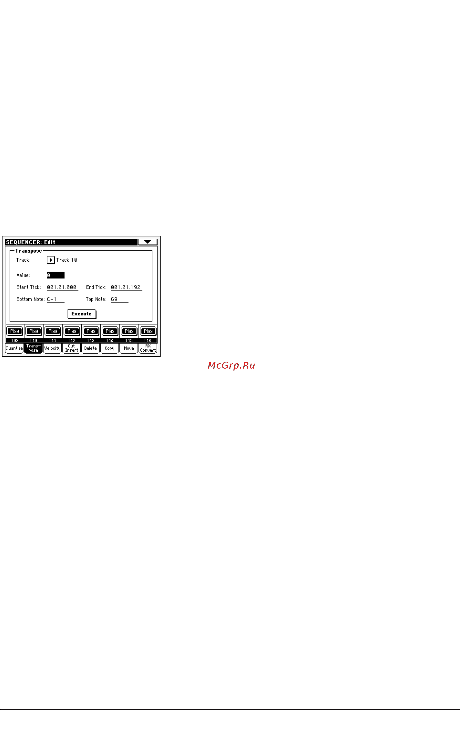 Korg PA588 [235/359] Song edit transpose