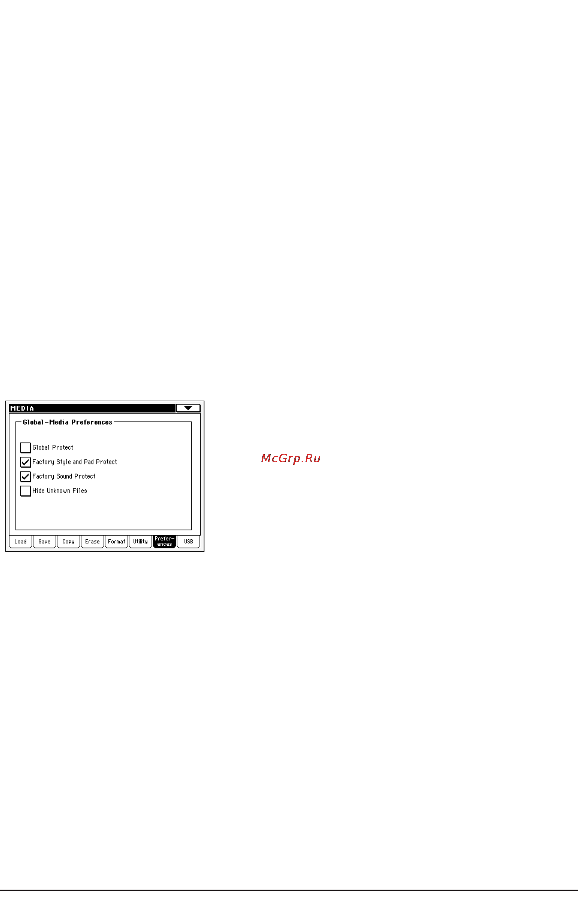 Korg PA588 [282/359] Preferences