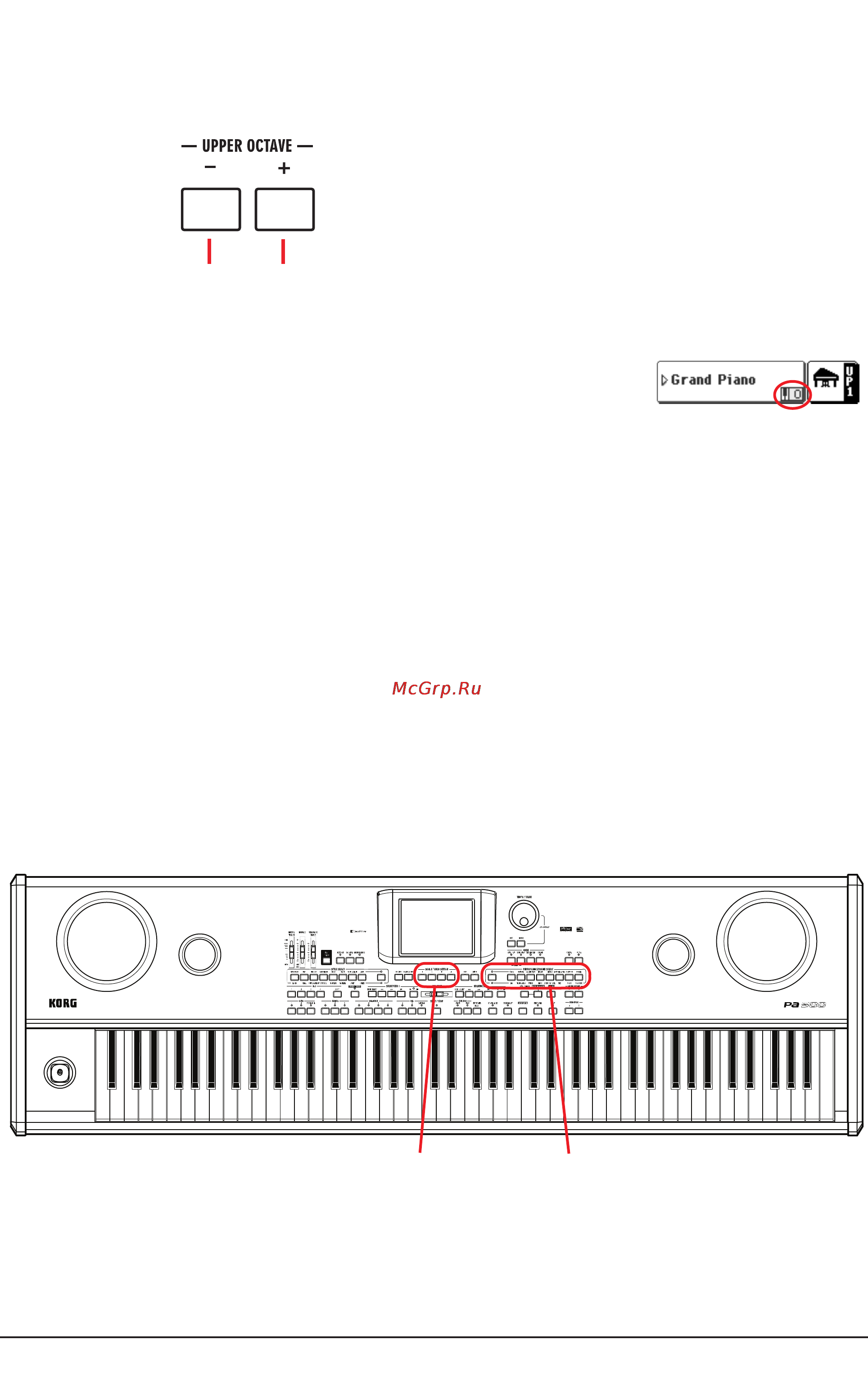 Korg PA588 [38/359] Выбор и сохранение перформансов