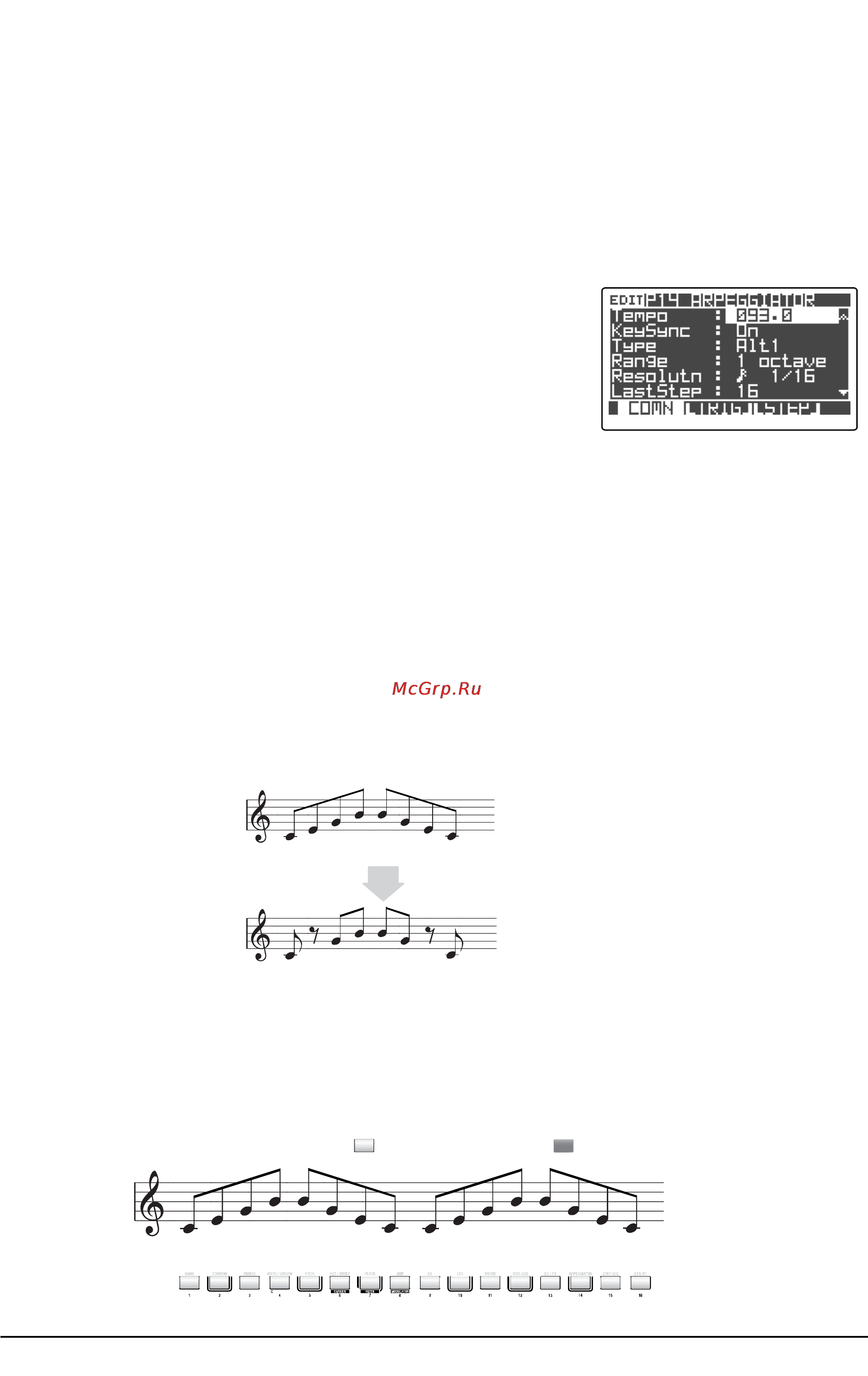 Korg RADIAS [43/169] Редакция арпеджиатора