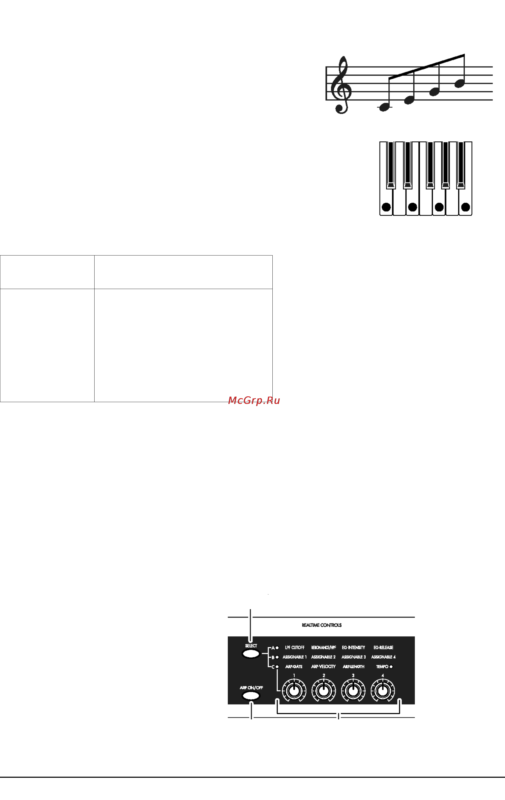 Korg X50 [103/138] Использование арпеджиатора