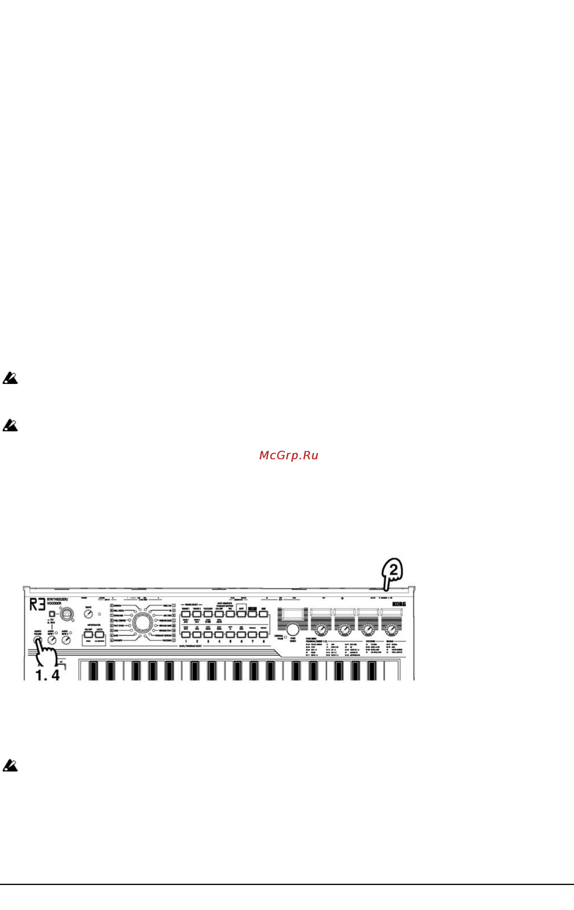 Korg R3 [14/93] Korg r3 руководство пользователя