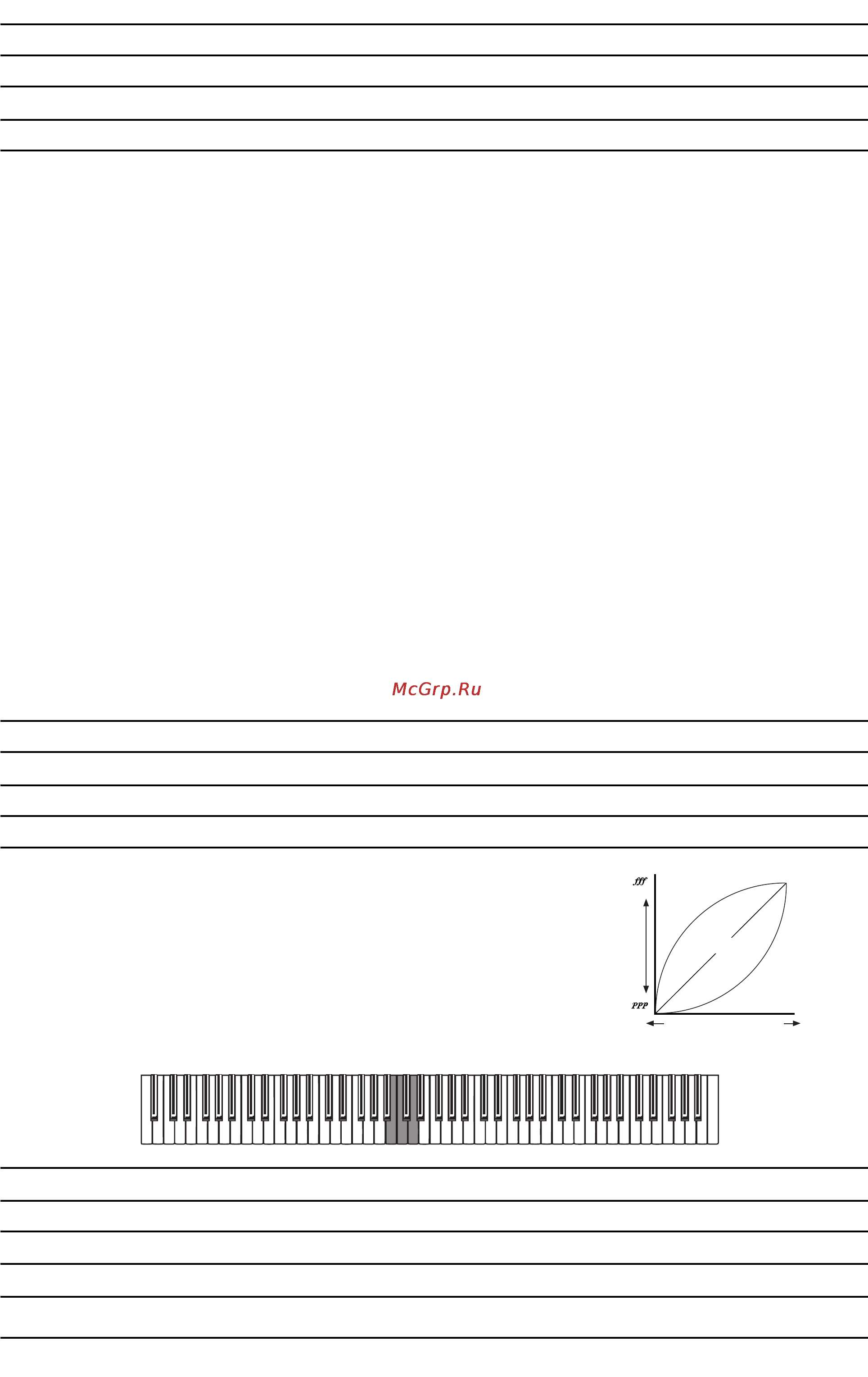 Korg C340DR [11/23] Другие функции