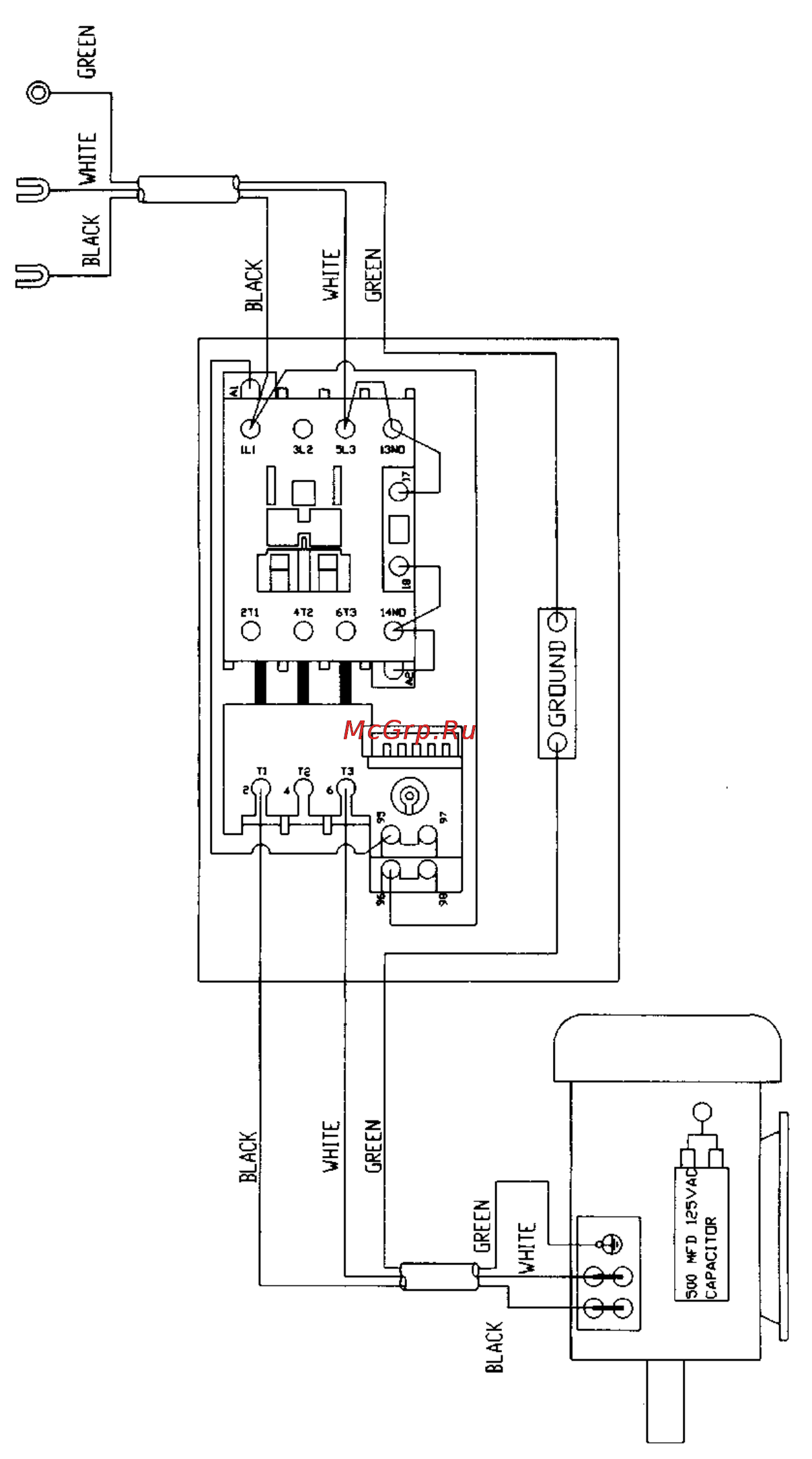Jet JWP-16 OS (708531M) [23/23] Electrical schematic for jwp 160s planer