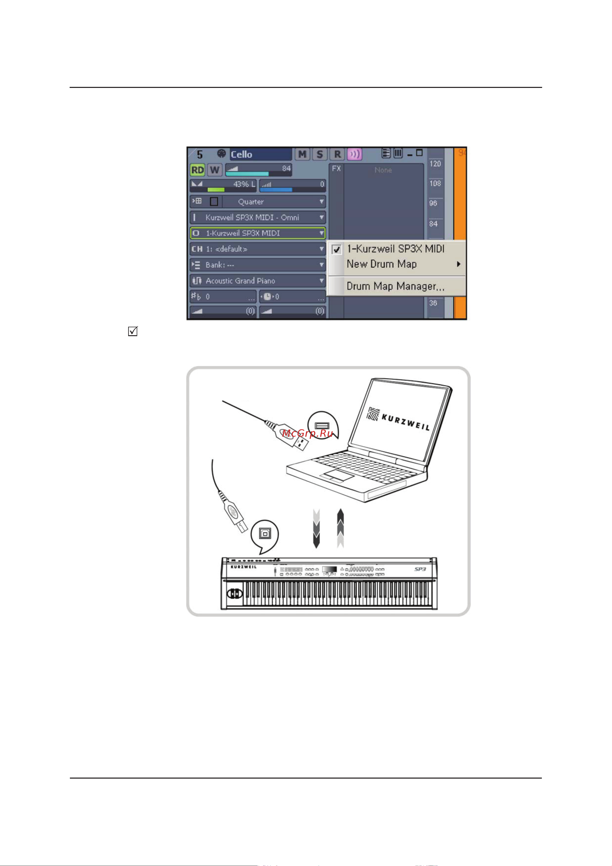 Kurzweil SP3X [24/78] Basic connections