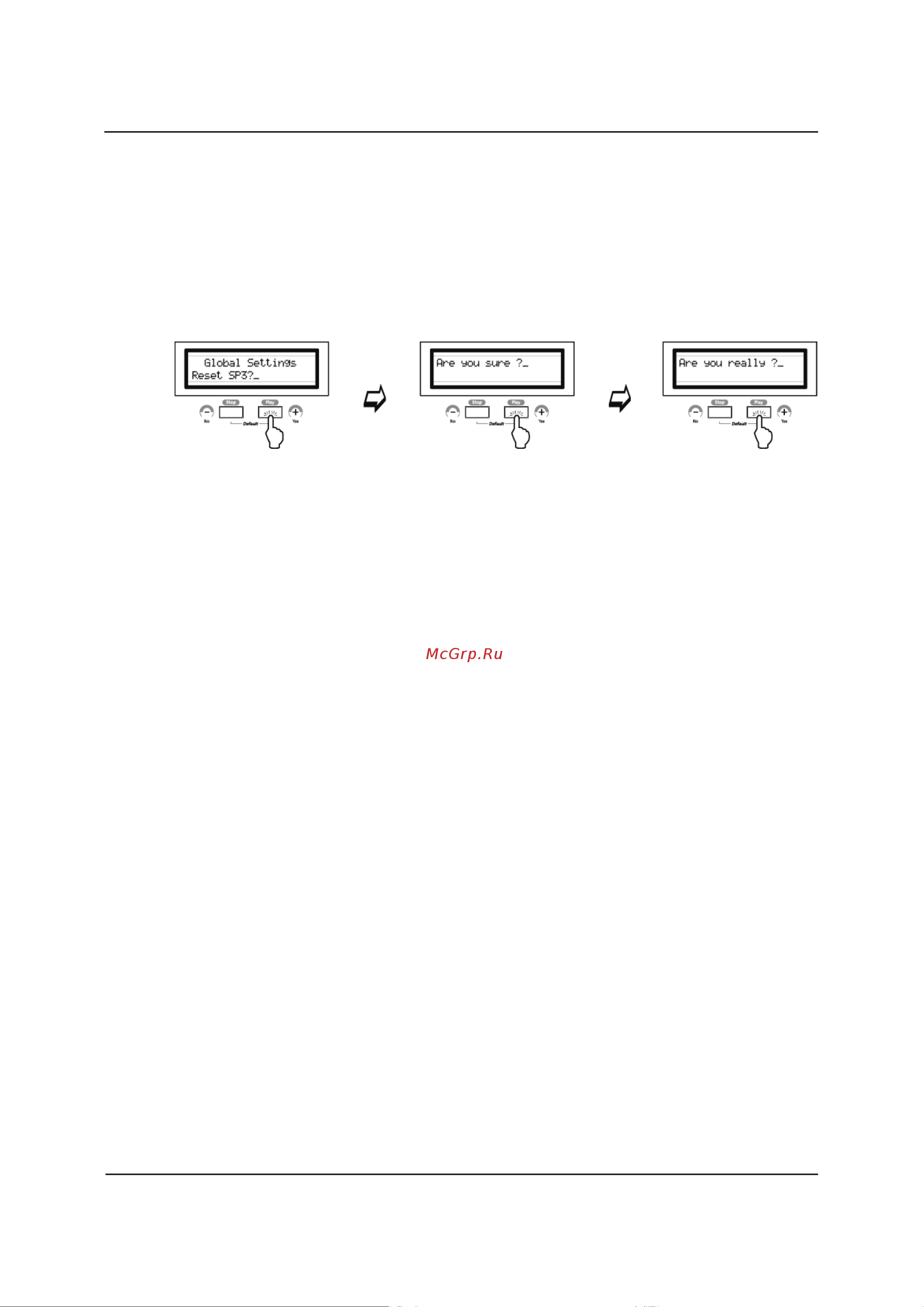 Kurzweil SP3X [60/78] Сброс данных