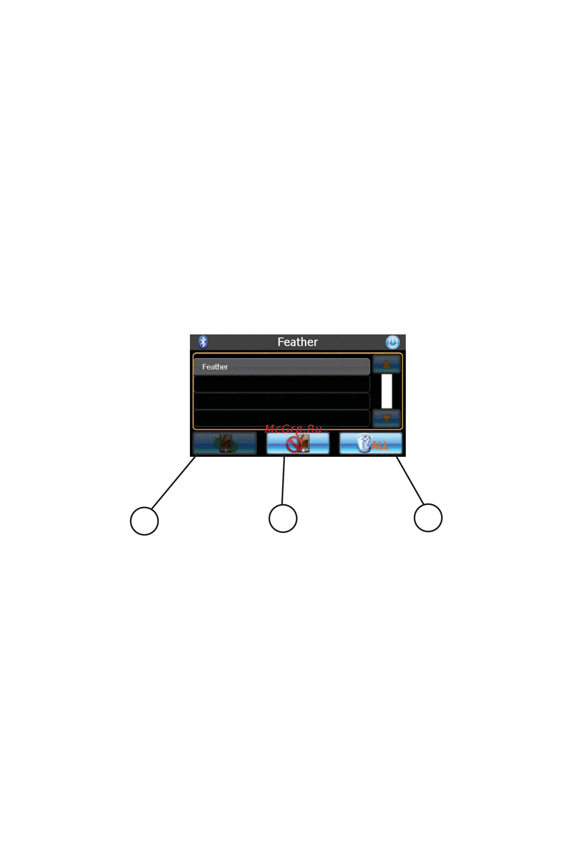 JJ-Connect Autonavigator 3100 WIDE [24/30] Меню управления подключенными телефонами