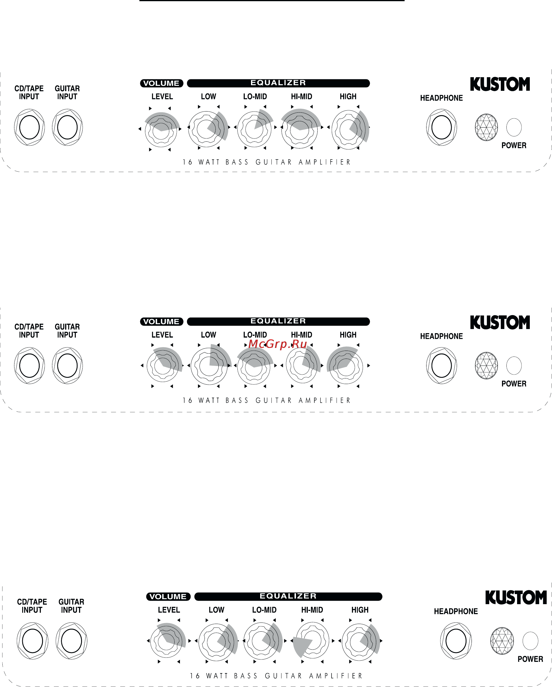 Kustom KBA16X Инструкция по эксплуатации онлайн [4/4] 6939