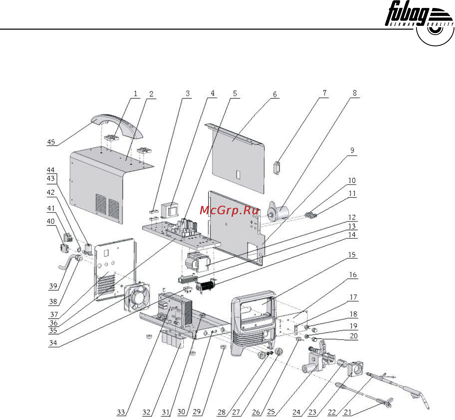 Fubag INMIG 160 [17/20] Запчасти