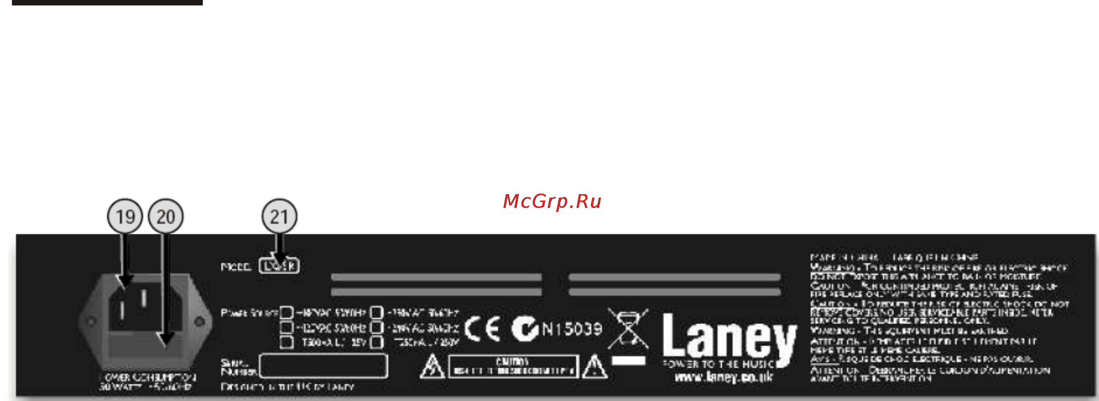 Laney LX35R [6/11] Операционны
