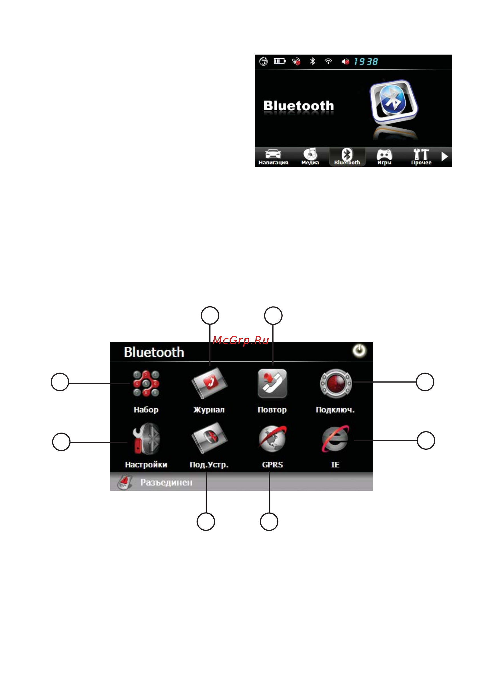 JJ-Connect Autonavigator 5000 WIDE [14/31] Работа с bluetooth