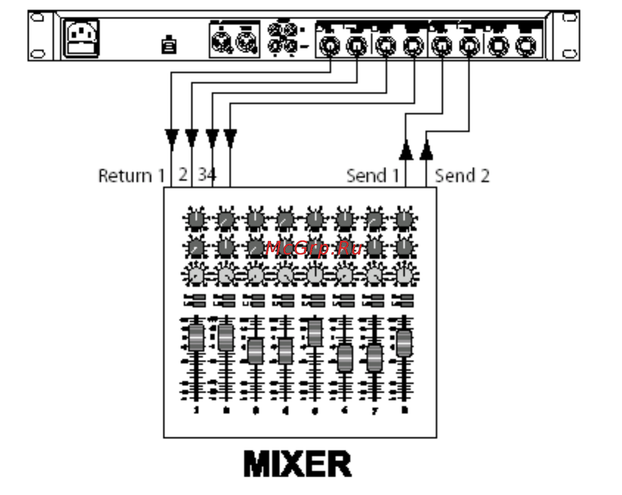 Lexicon MX400 [14/59] Подключение мх400