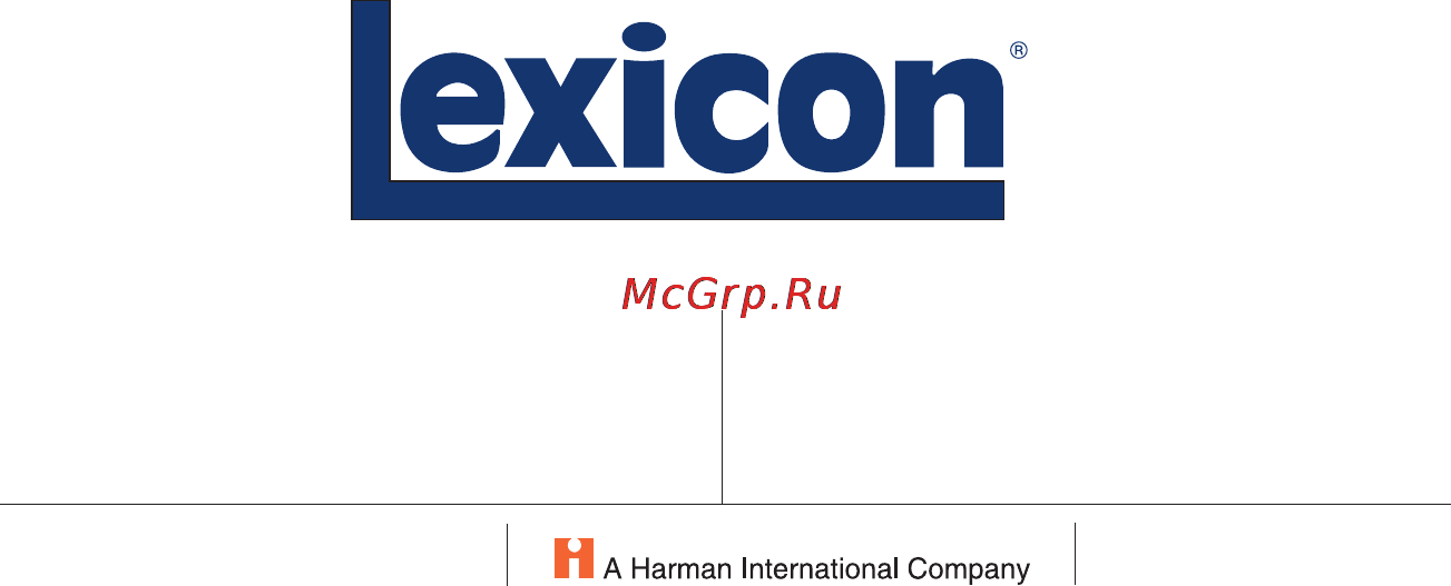 Lexicon MX400 [59/59] Lexicon